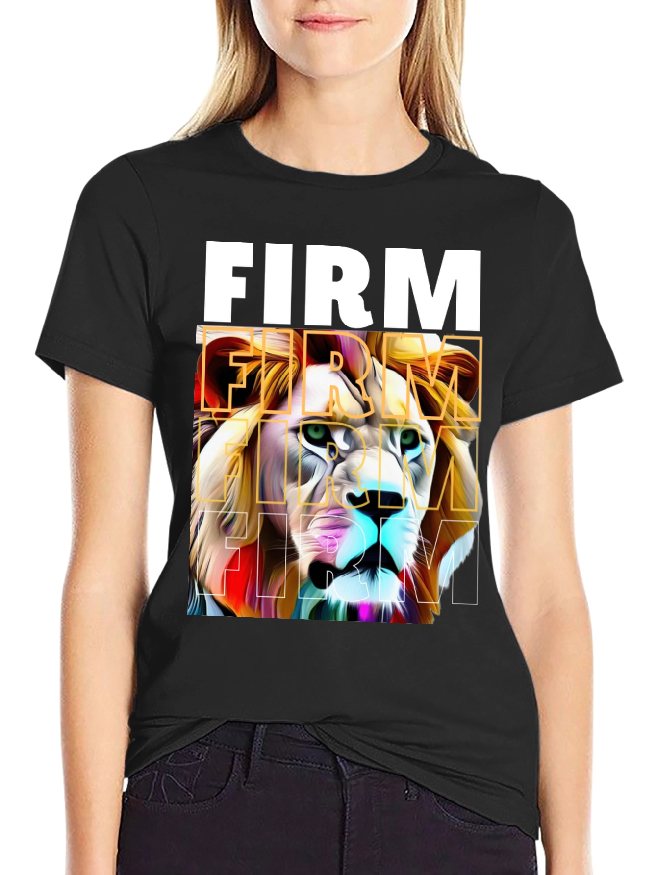 FIRM Lion Graphic Tee - Bold Streetwear
