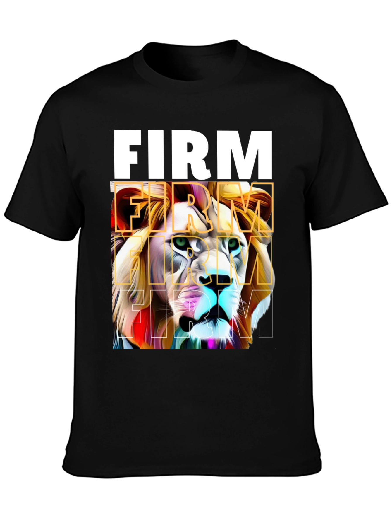 FIRM Lion Graphic Tee - Bold Streetwear