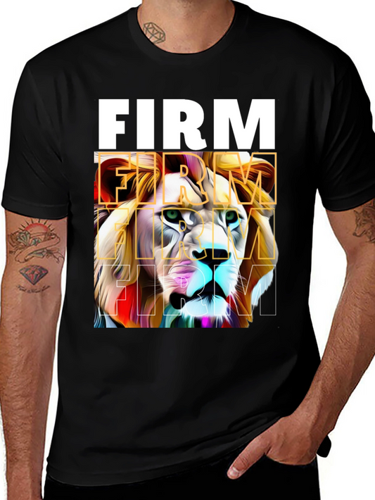 FIRM Lion Graphic Tee - Bold Streetwear