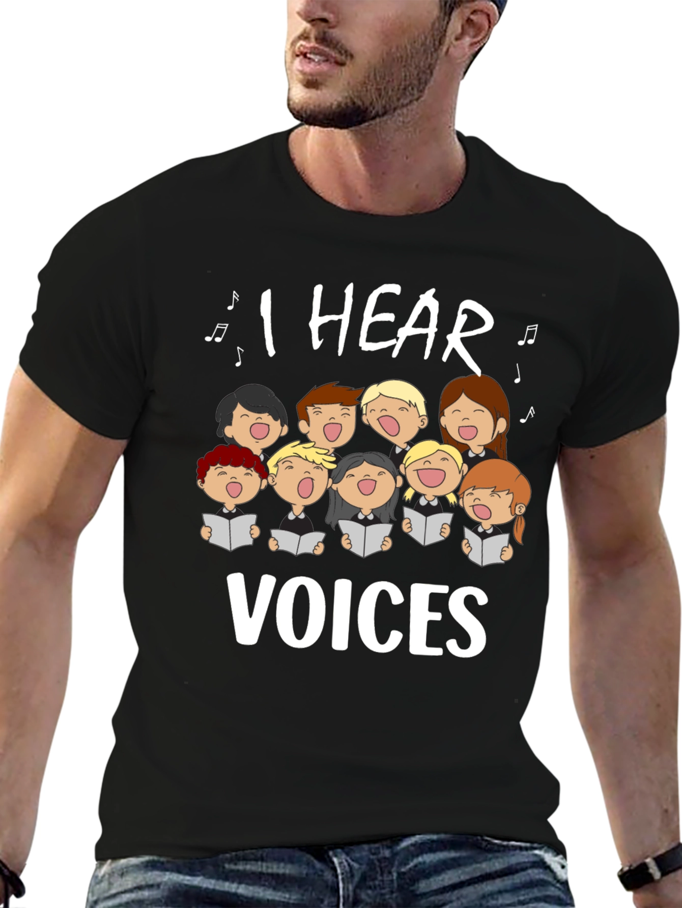 I Hear Voices Choir T-Shirt - Music Lover Tee