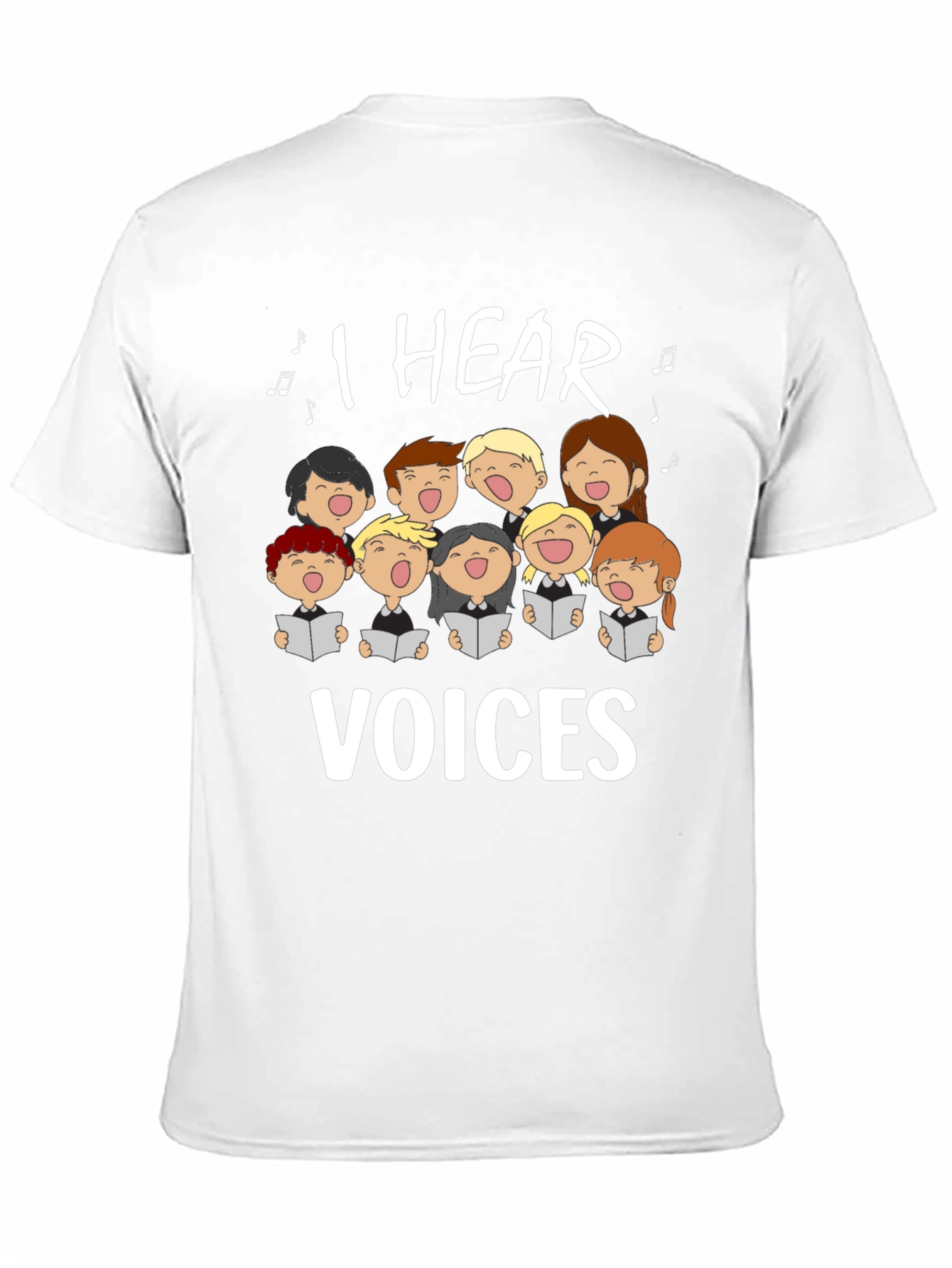 I Hear Voices Choir T-Shirt - Music Lover Tee