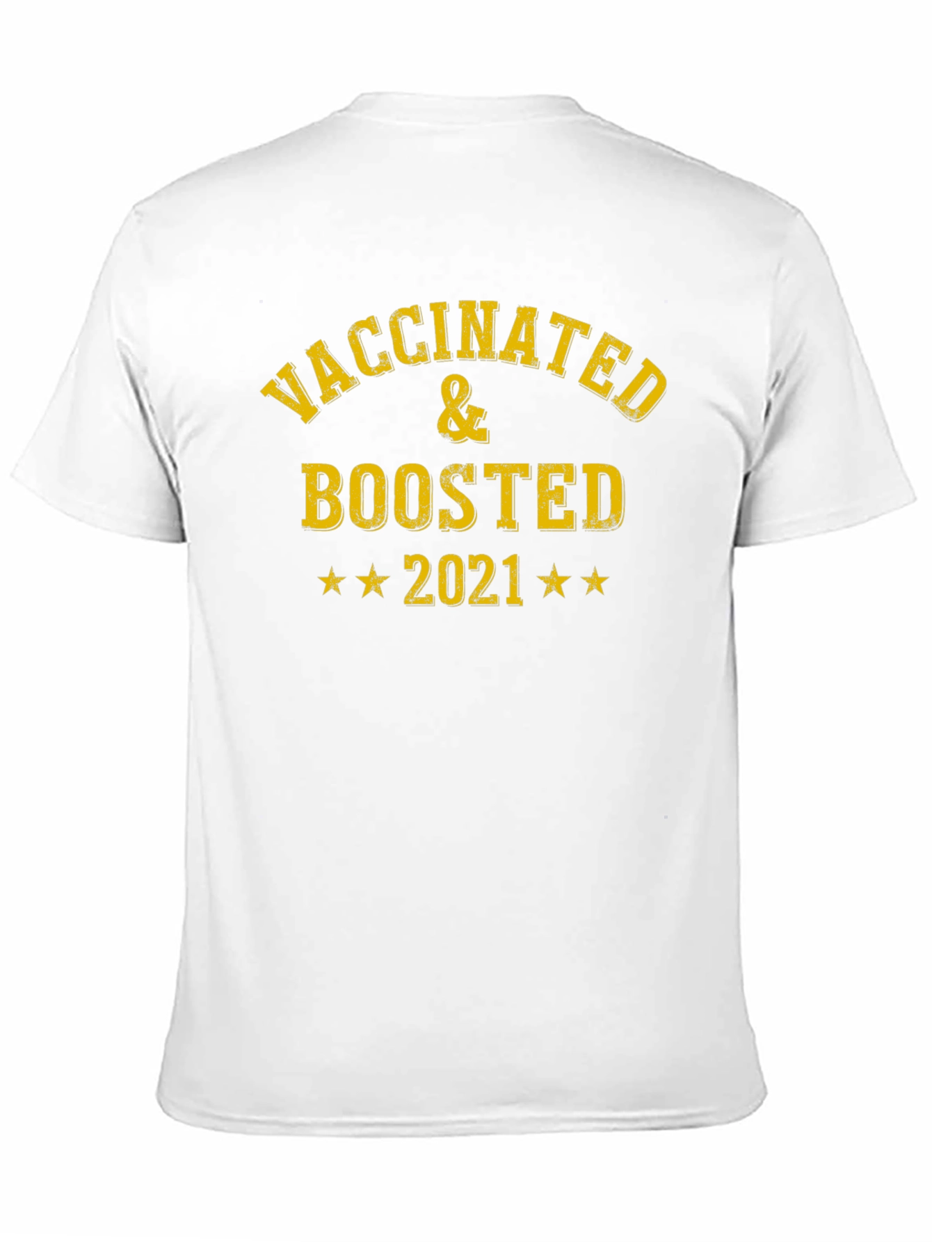 Vaccinated & Boosted 2021 Black T-Shirt
