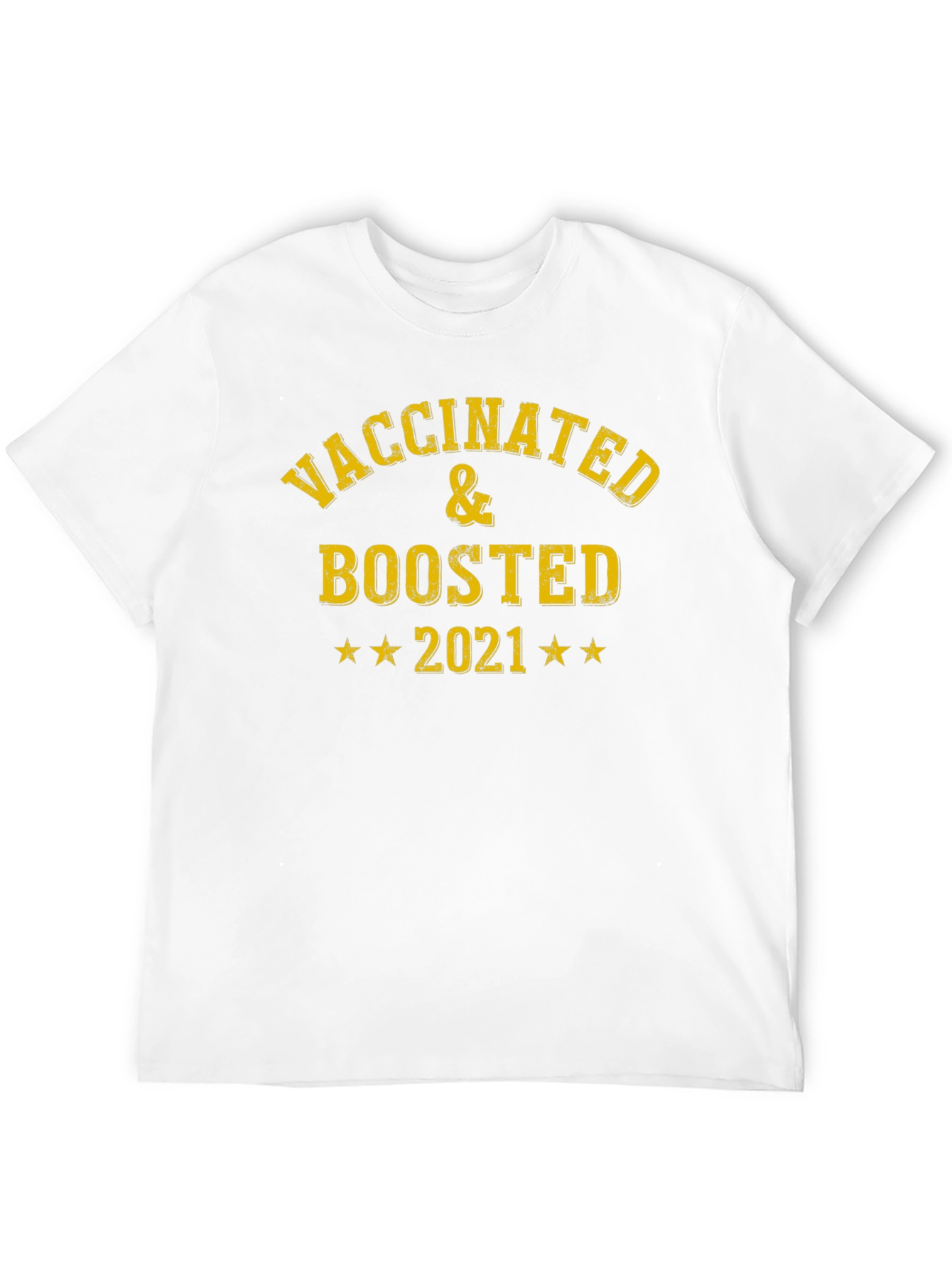 Vaccinated & Boosted 2021 Black T-Shirt