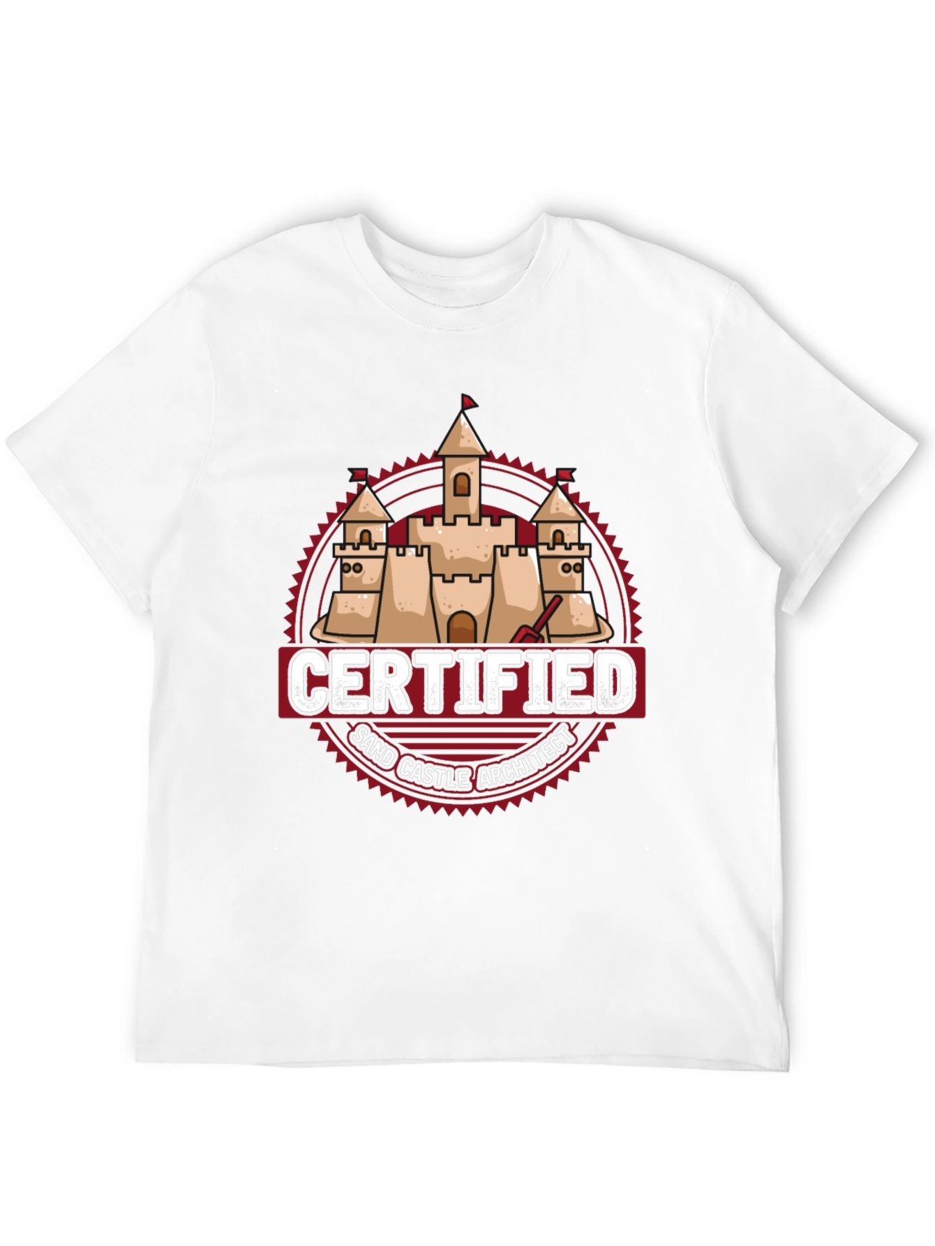 Certified Sand Castle Architect T-Shirt