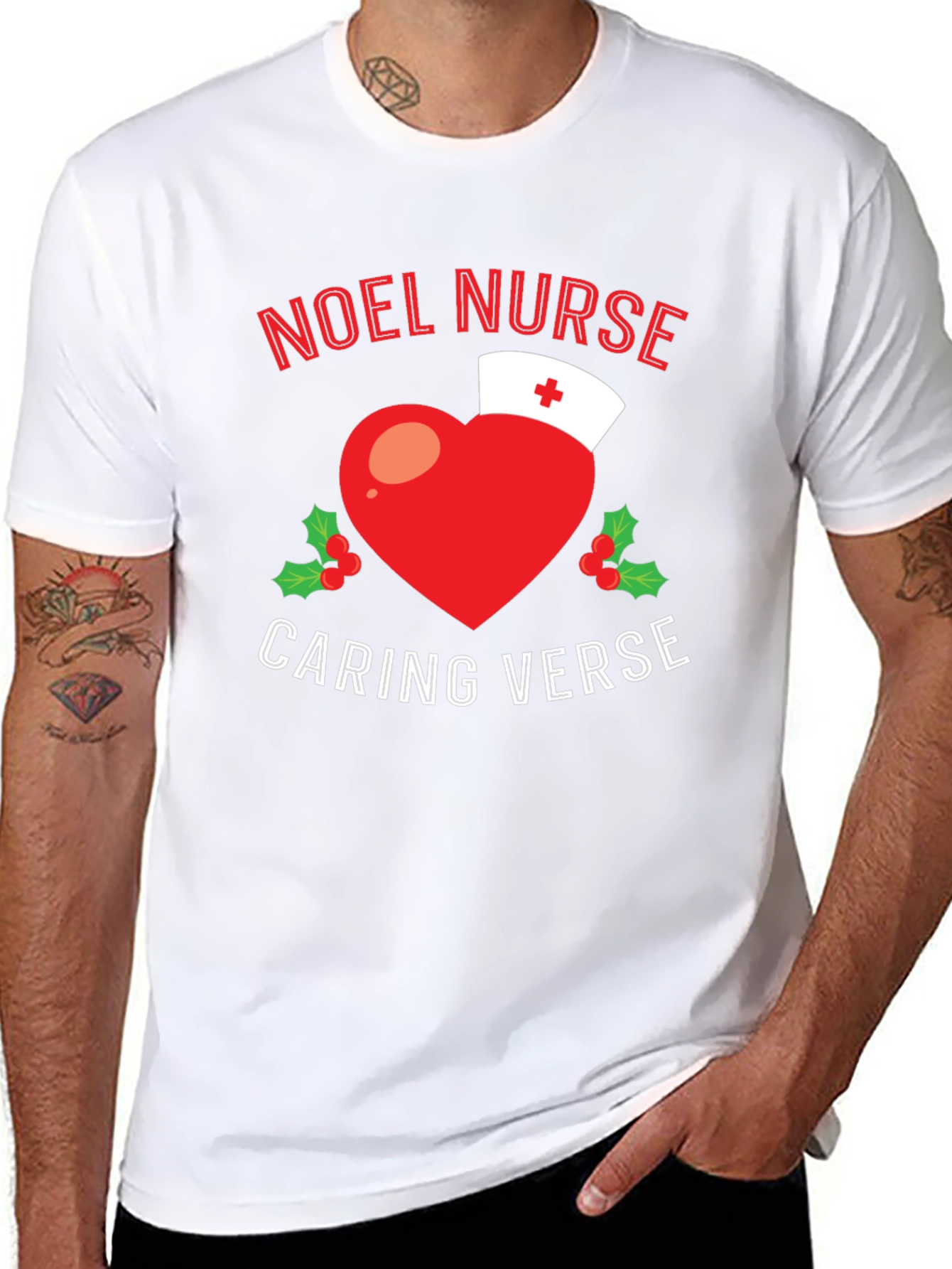 Noel Nurse Caring Verse Holiday T-Shirt