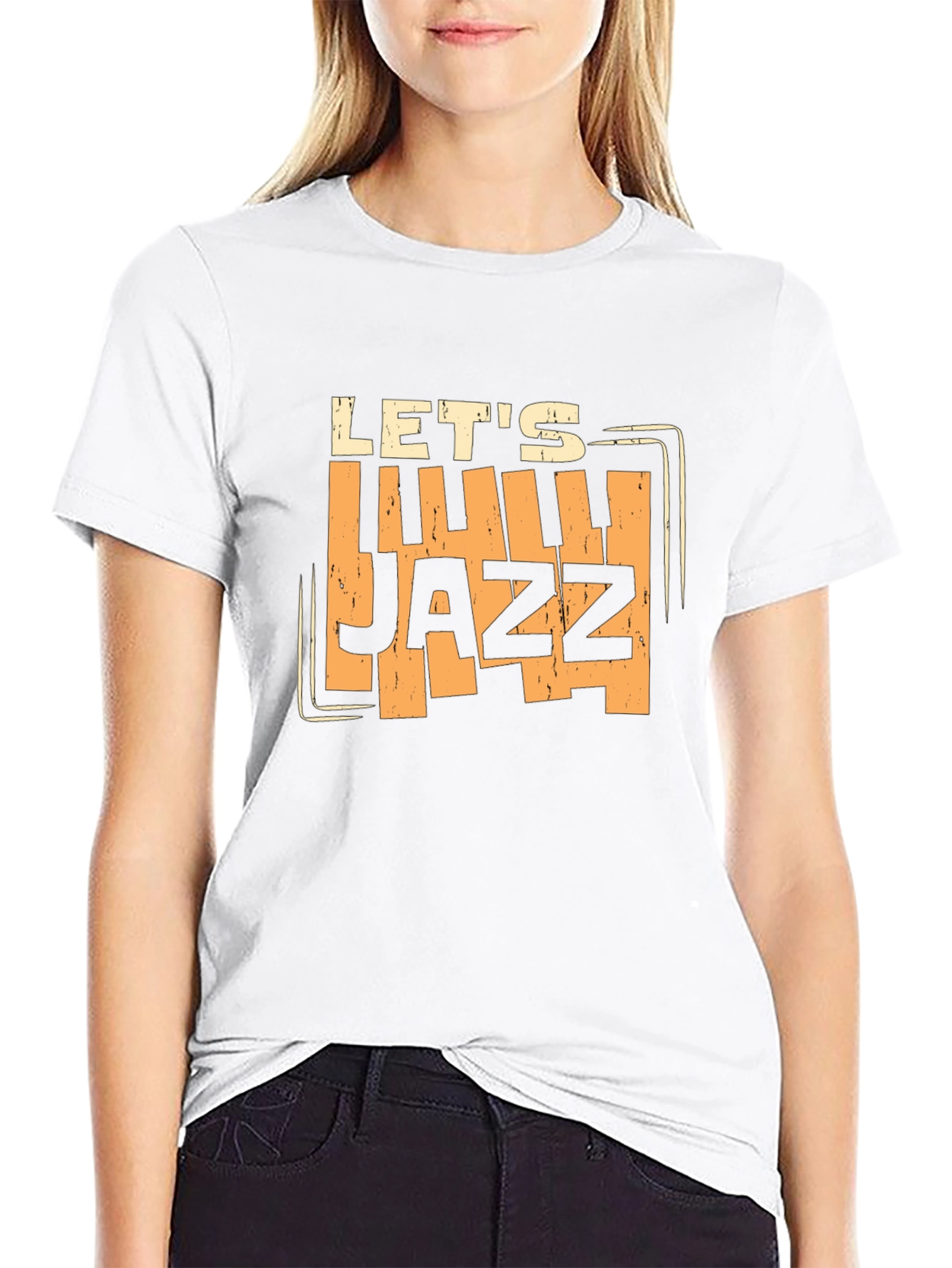 Lets Jazz Black Graphic Tee - Music Lover