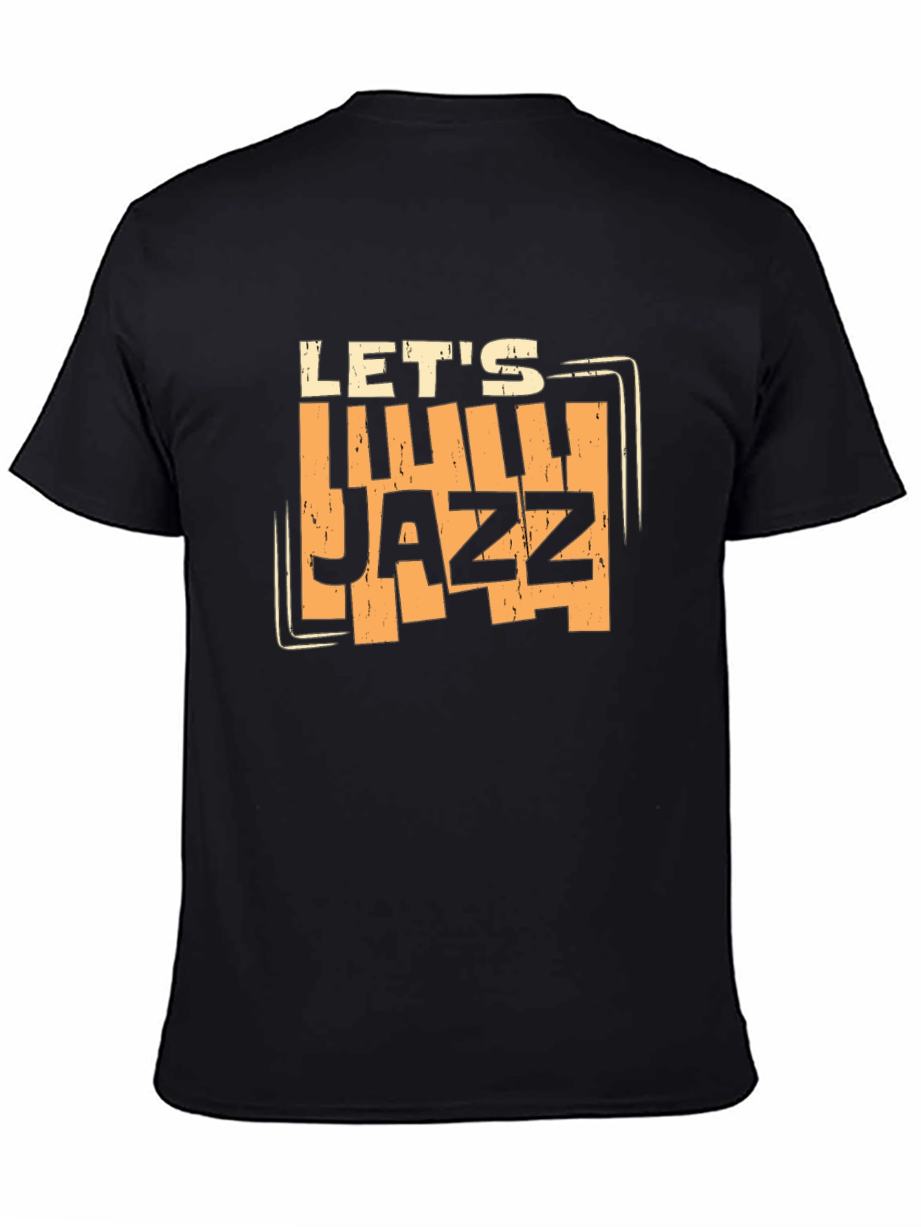 Lets Jazz Black Graphic Tee - Music Lover