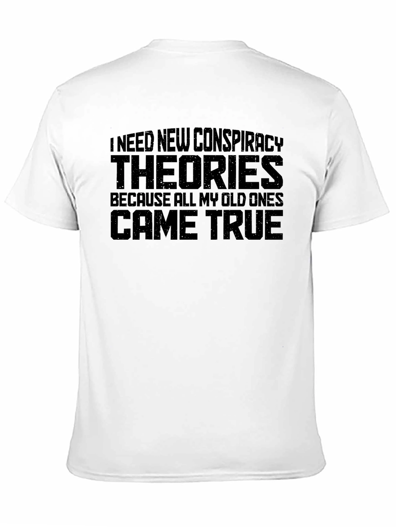 Conspiracy Theory Graphic Tee - Mens Black T-Shirt