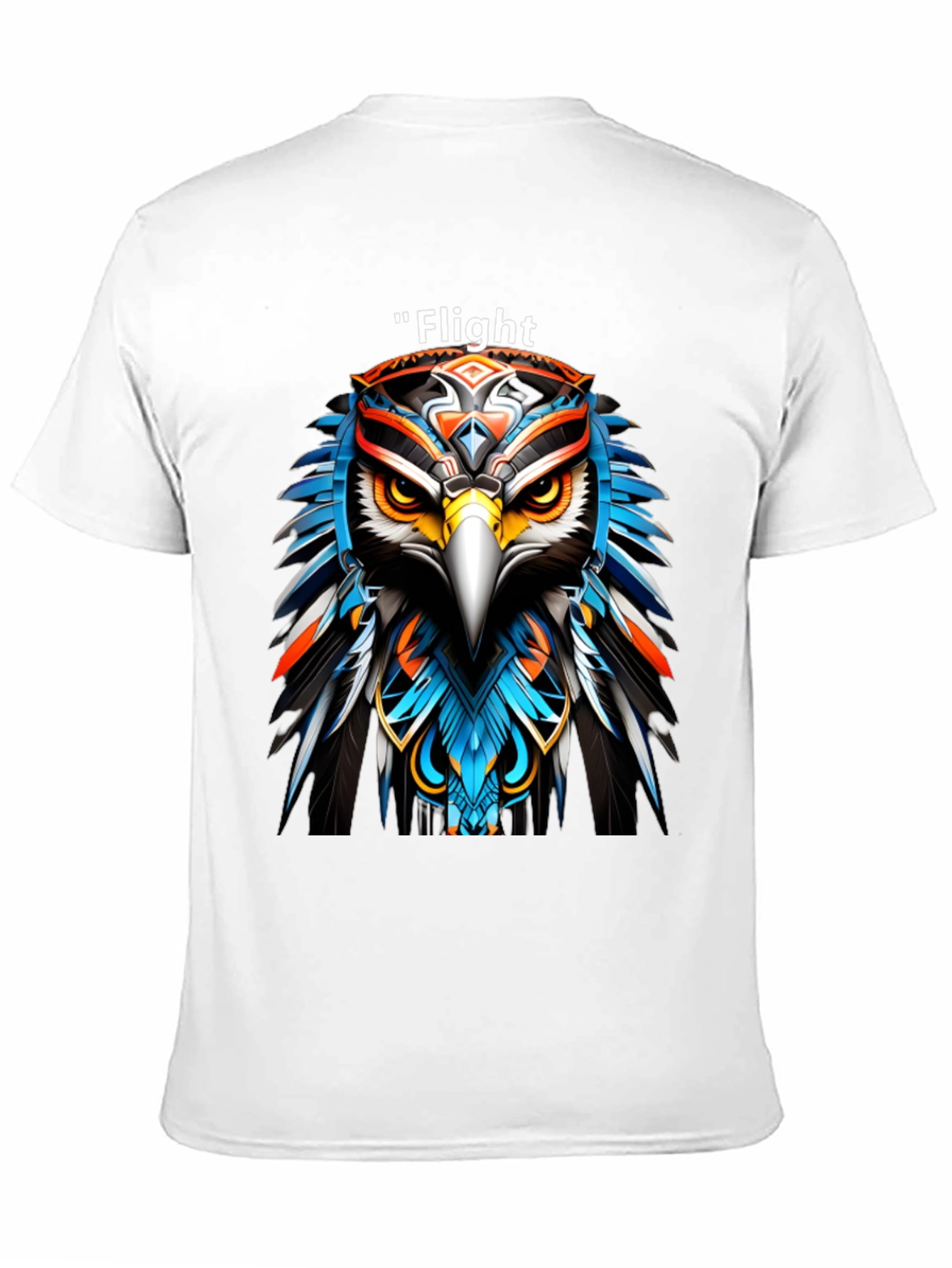 Flight Eagle Graphic Tee - Bold Artistic Design