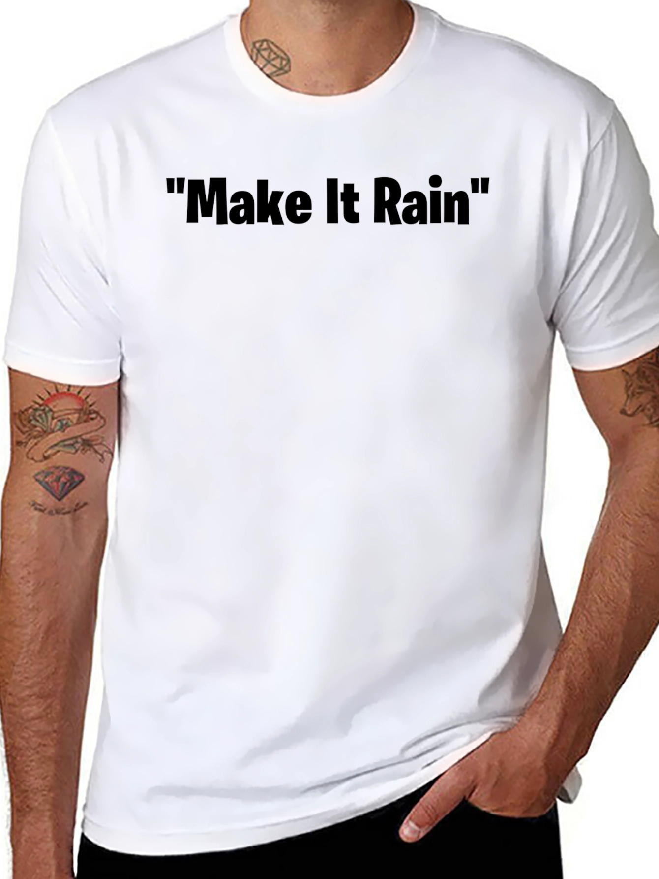 Make It Rain Black T-Shirt - Casual Menswear