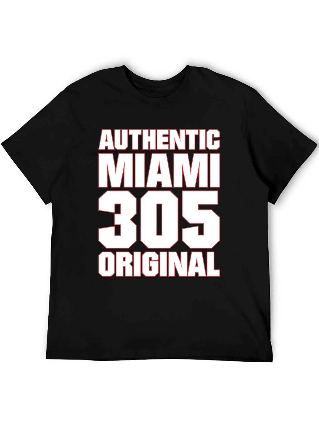Authentic Miami 305 Original Black T-Shirt