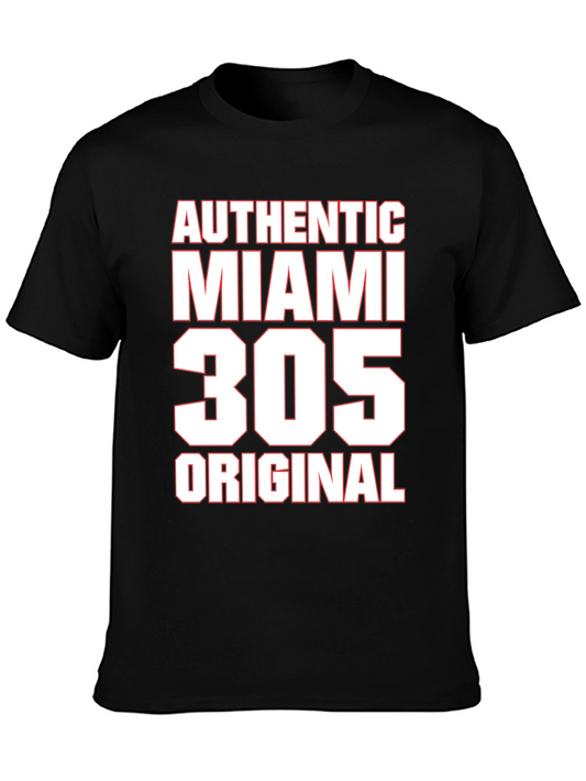 Authentic Miami 305 Original Black T-Shirt