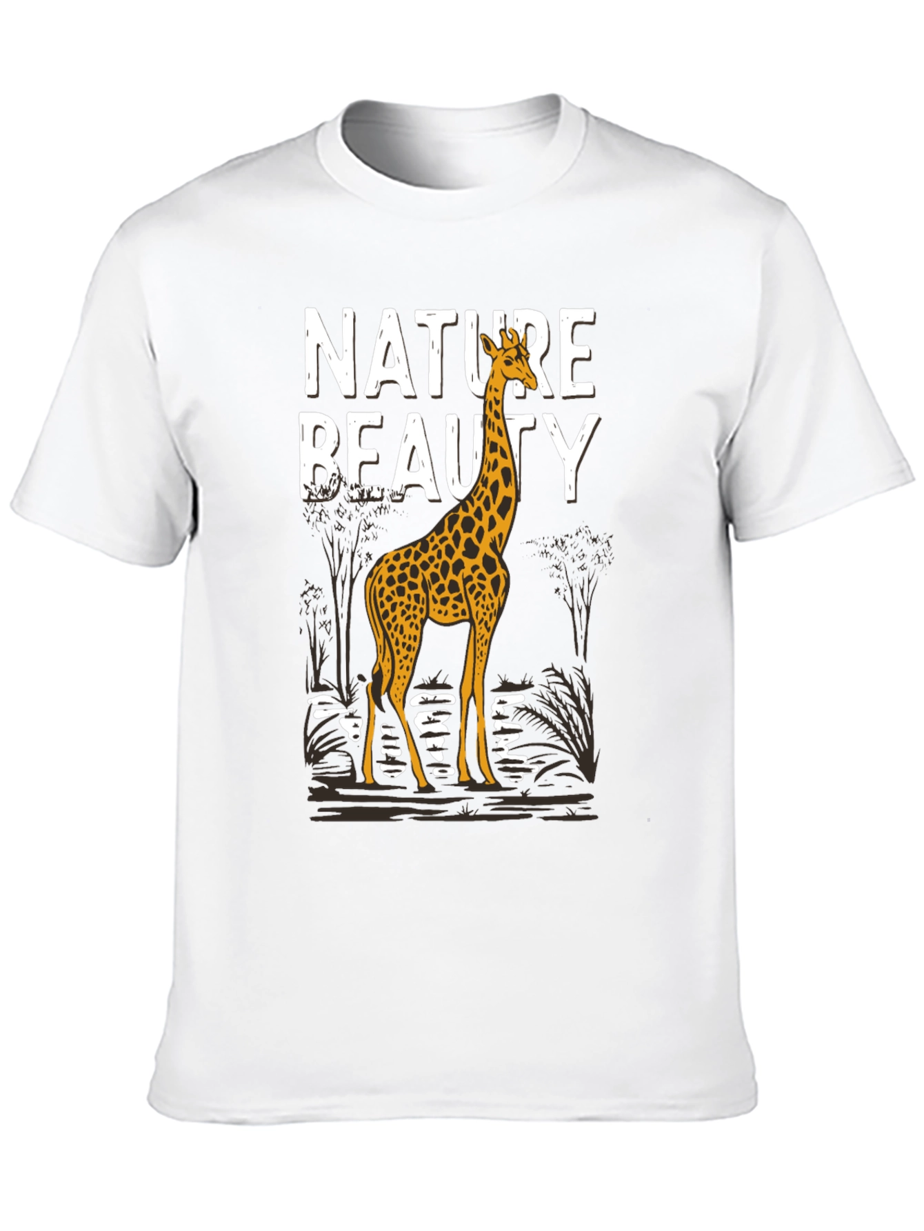 Nature Beauty Giraffe Graphic Tee