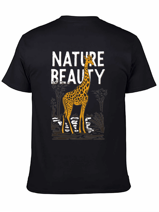 Nature Beauty Giraffe Graphic Tee