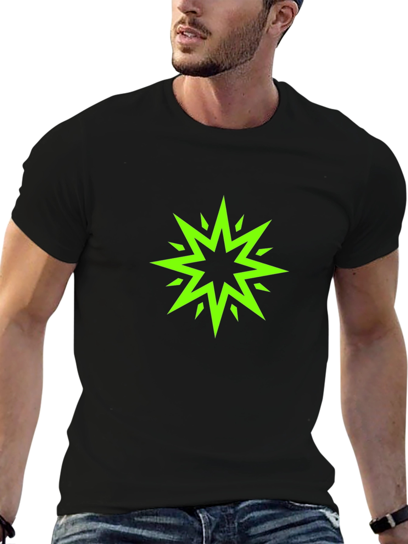 Starburst Graphic Black T-Shirt