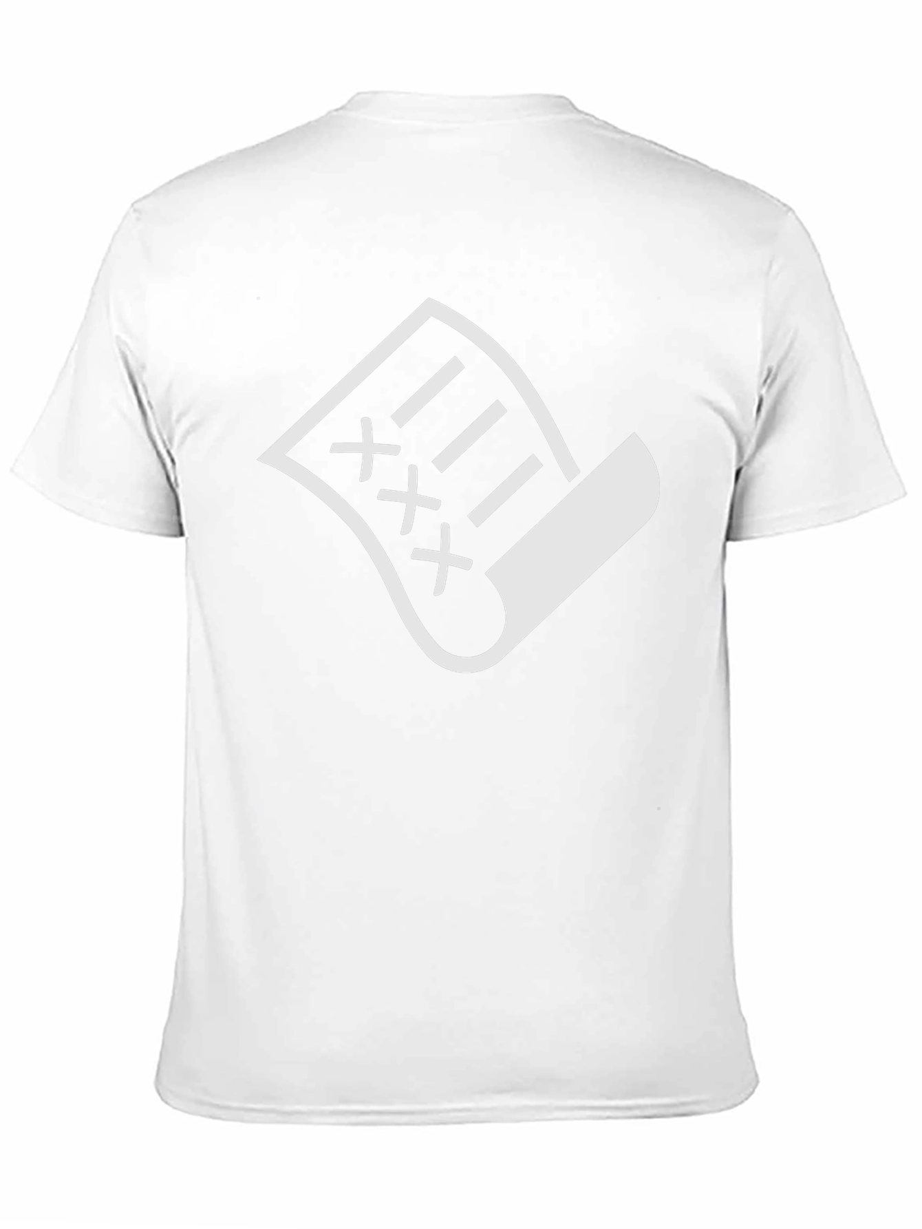 Black T-Shirt with White XXX Document Graphic