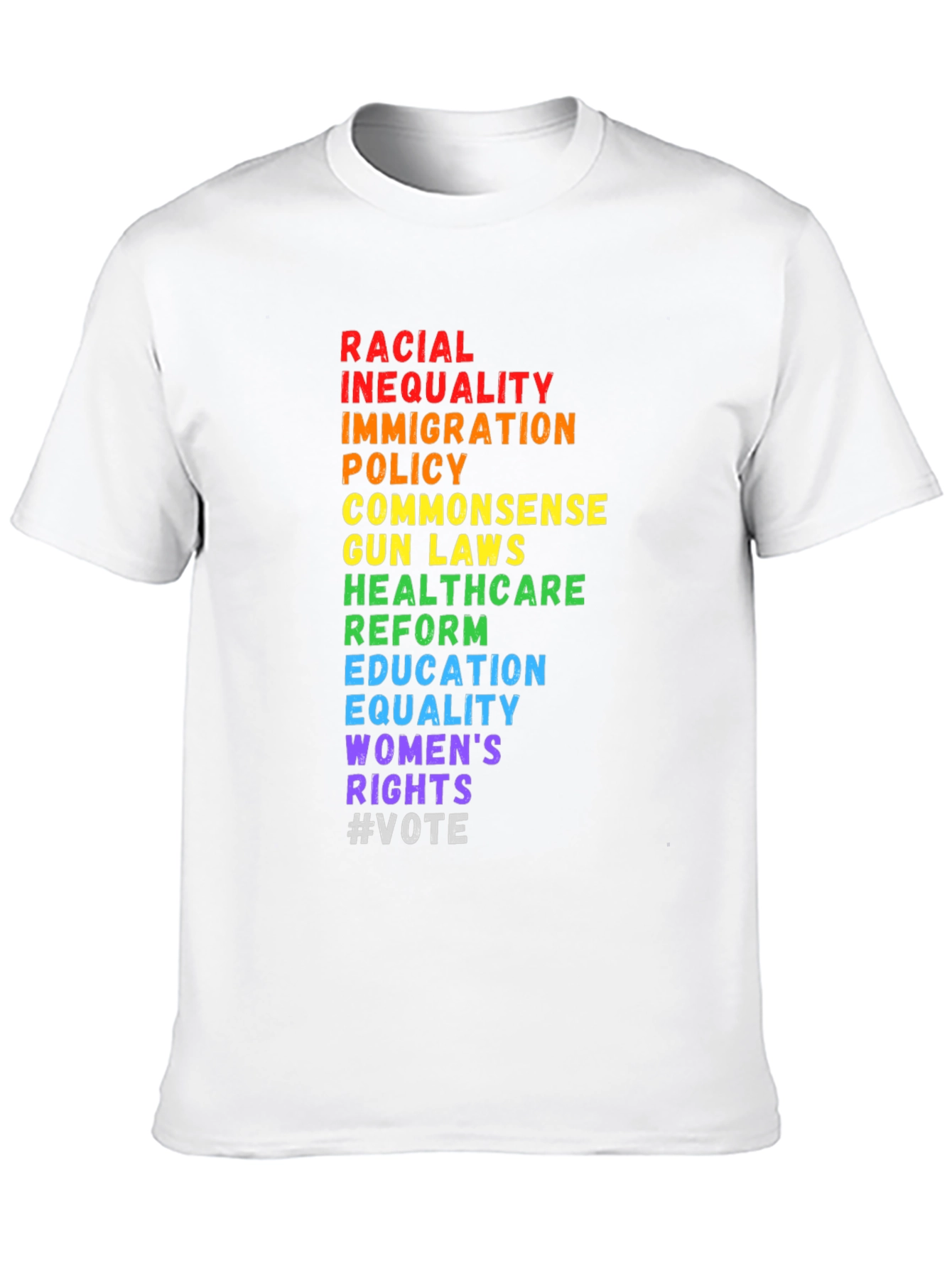 Equality Black T-Shirt: Rights and Justice