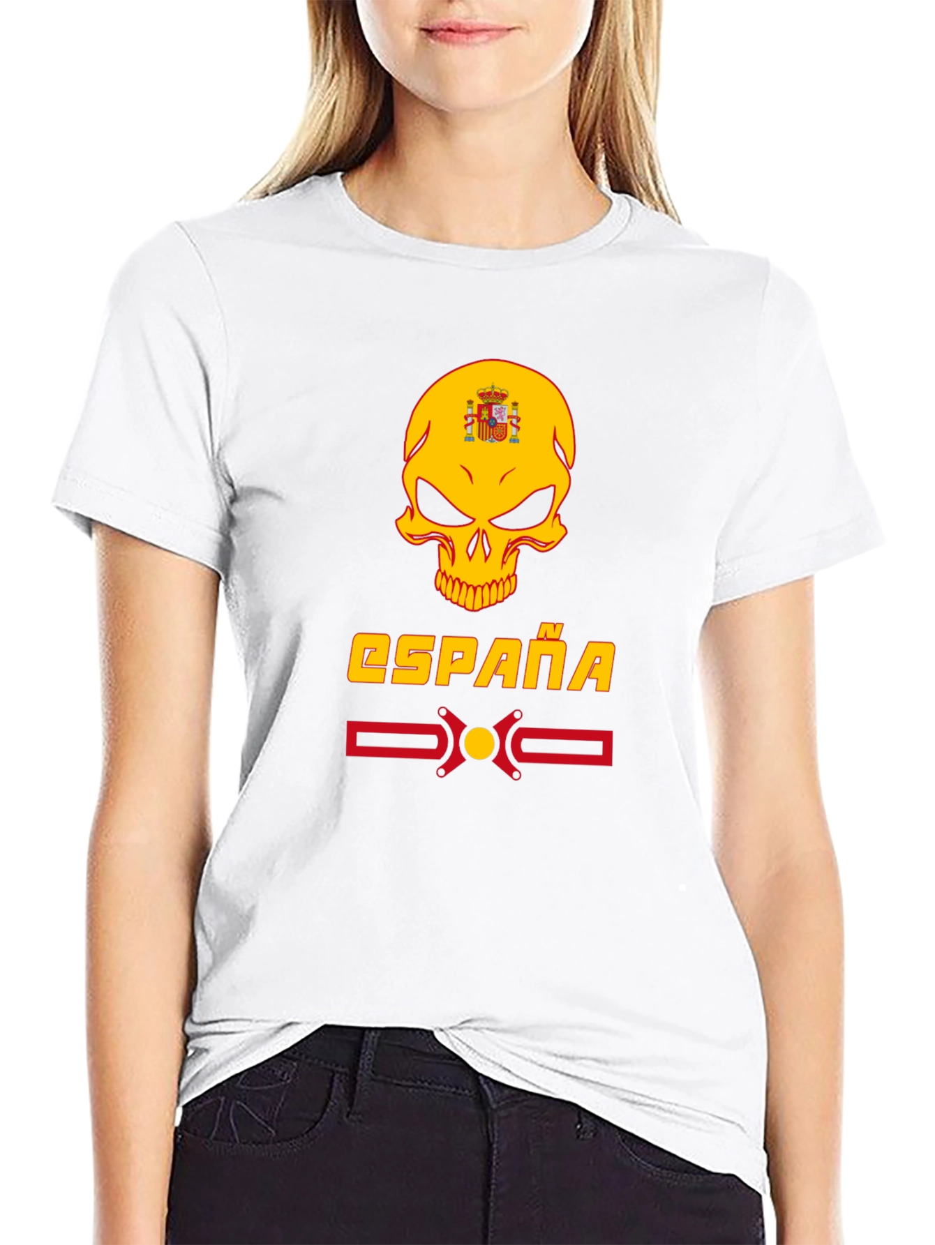 España Skull Graphic Tee - Spanish Pride T-Shirt