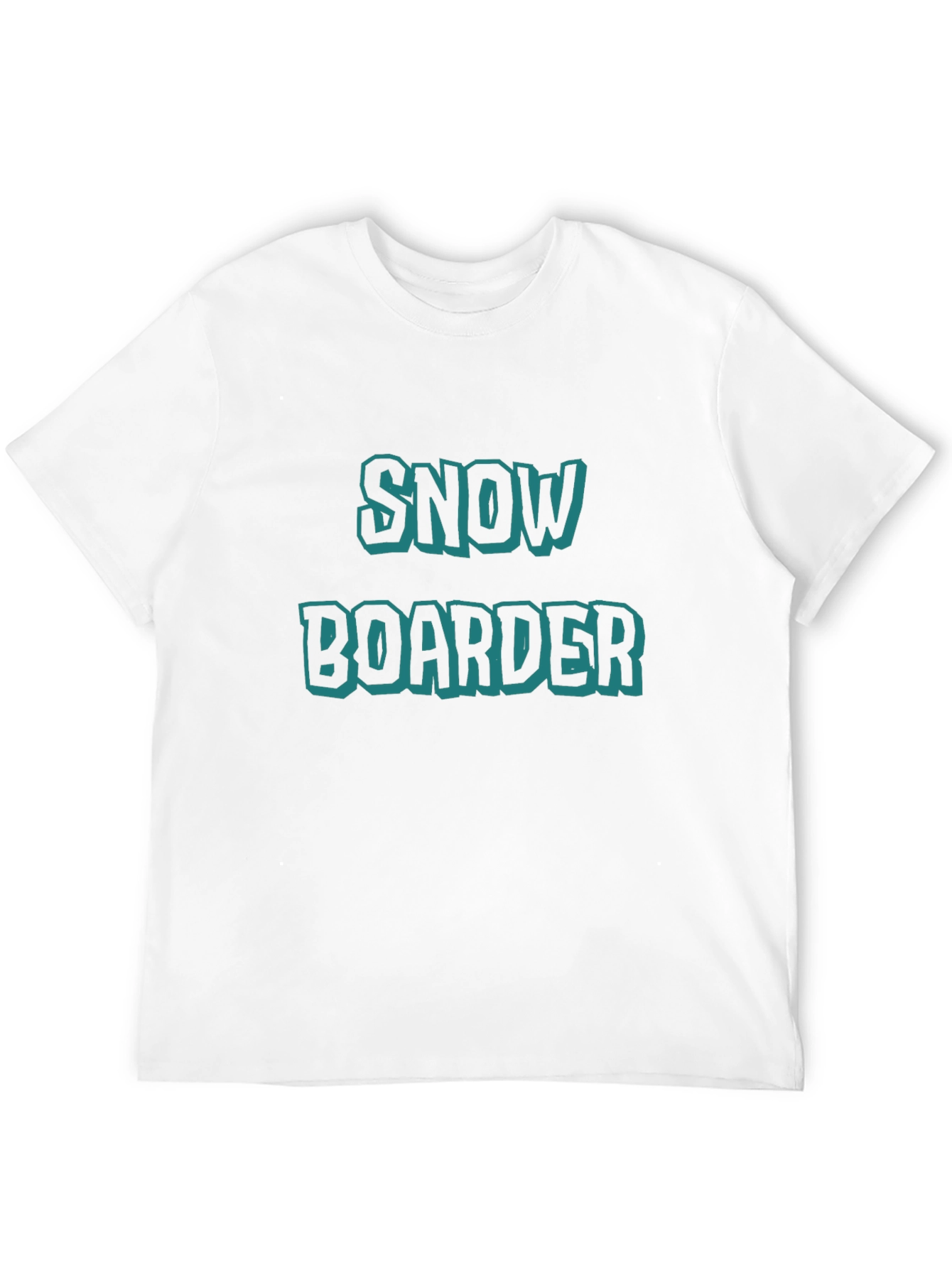 Snowboarder Graphic Tee - Black Cotton T-Shirt