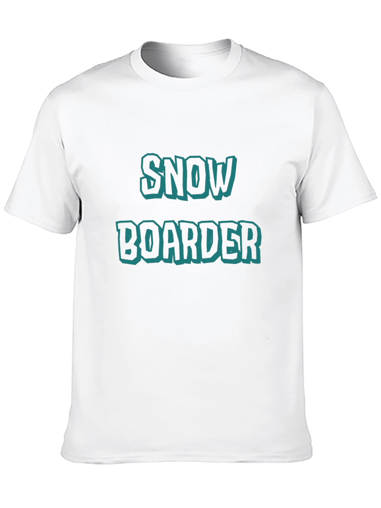 Snowboarder Graphic Tee - Black Cotton T-Shirt