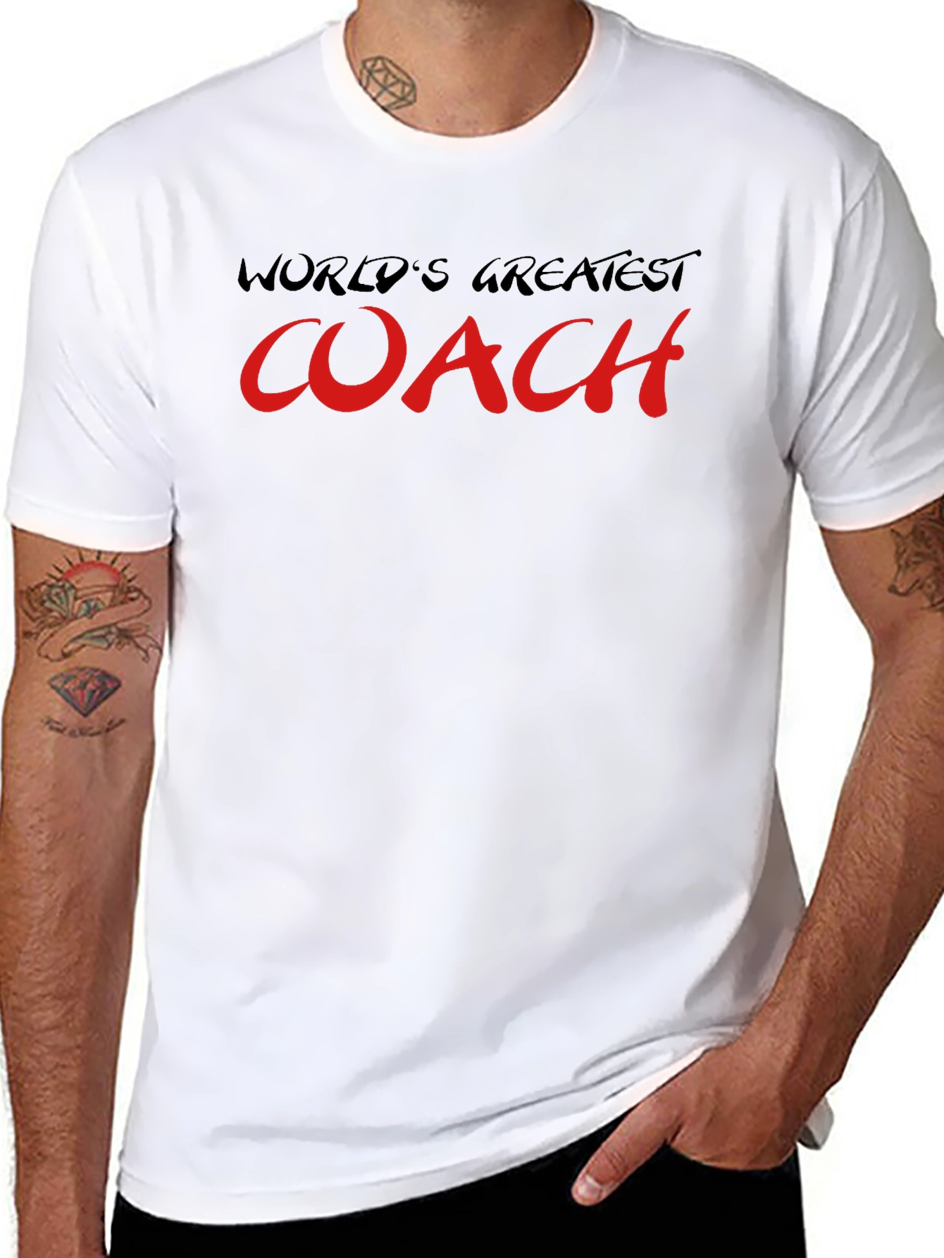 Worlds Greatest Coach T-Shirt - Black