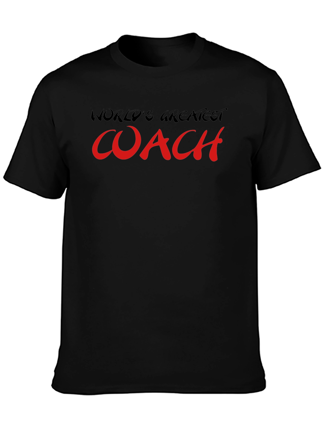 Worlds Greatest Coach T-Shirt - Black