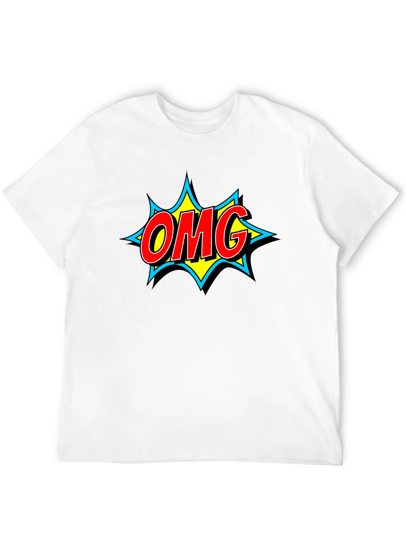 OMG Comic Style Graphic T-Shirt