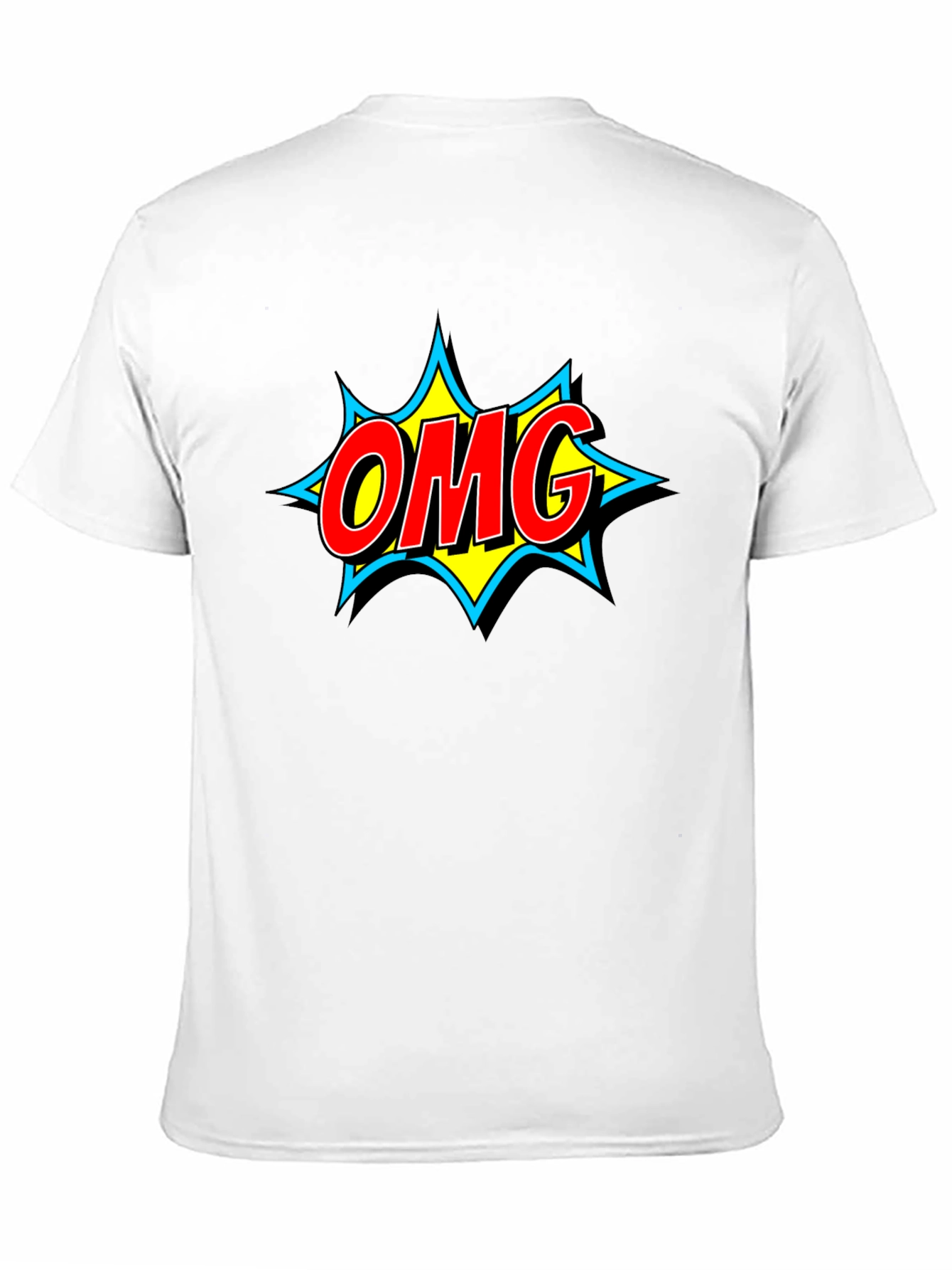 OMG Comic Style Graphic T-Shirt