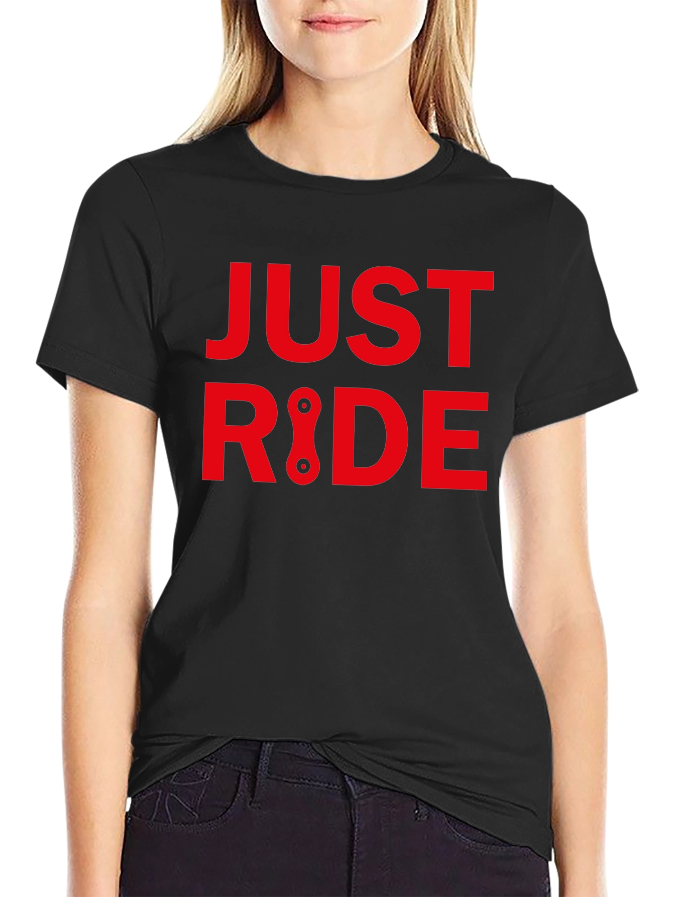 Just Ride Graphic Tee - Biker Style