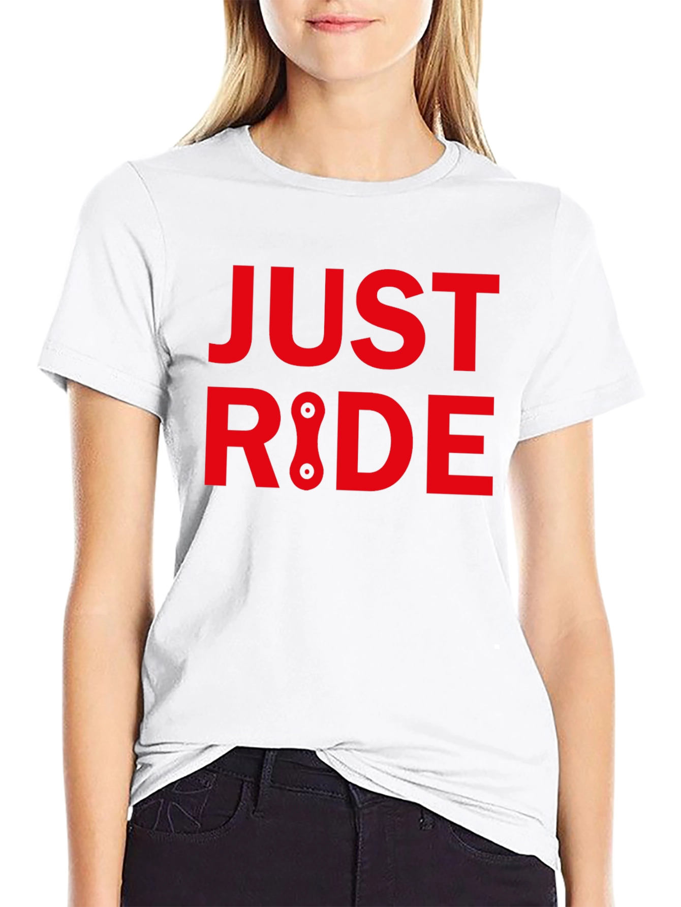Just Ride Graphic Tee - Biker Style