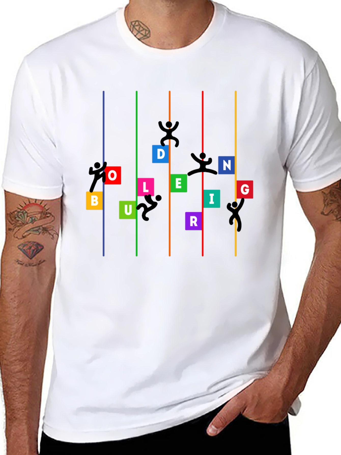 Bouldering Climber Graphic T-Shirt