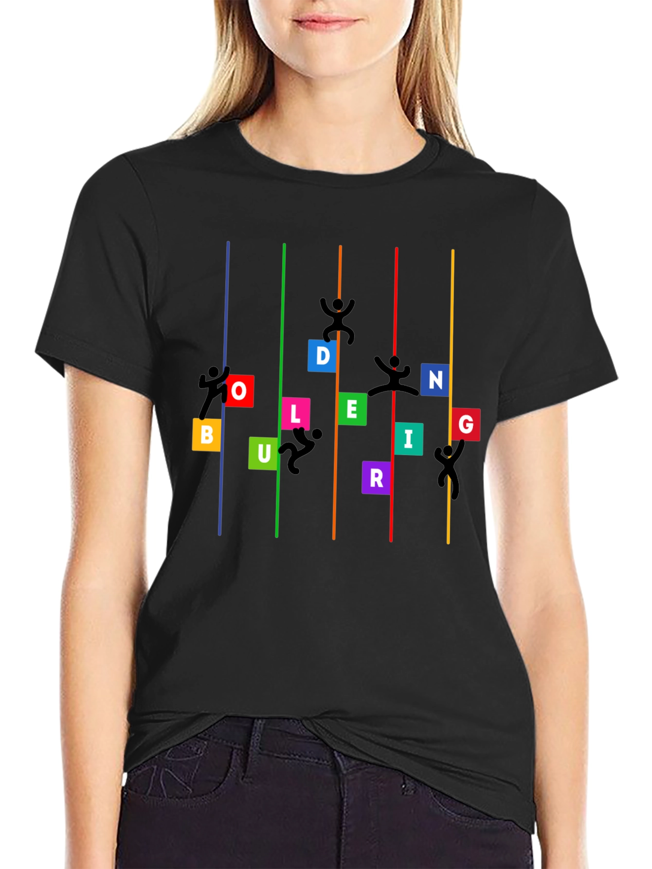 Bouldering Climber Graphic T-Shirt