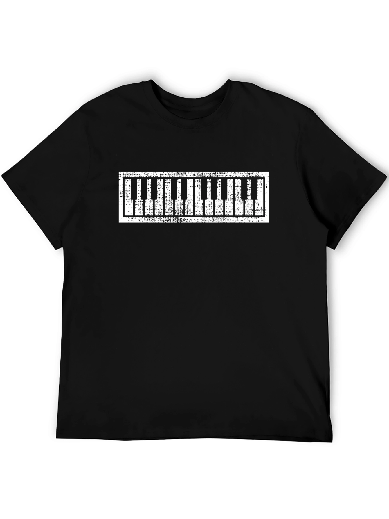 Retro Piano Keys Graphic T-Shirt