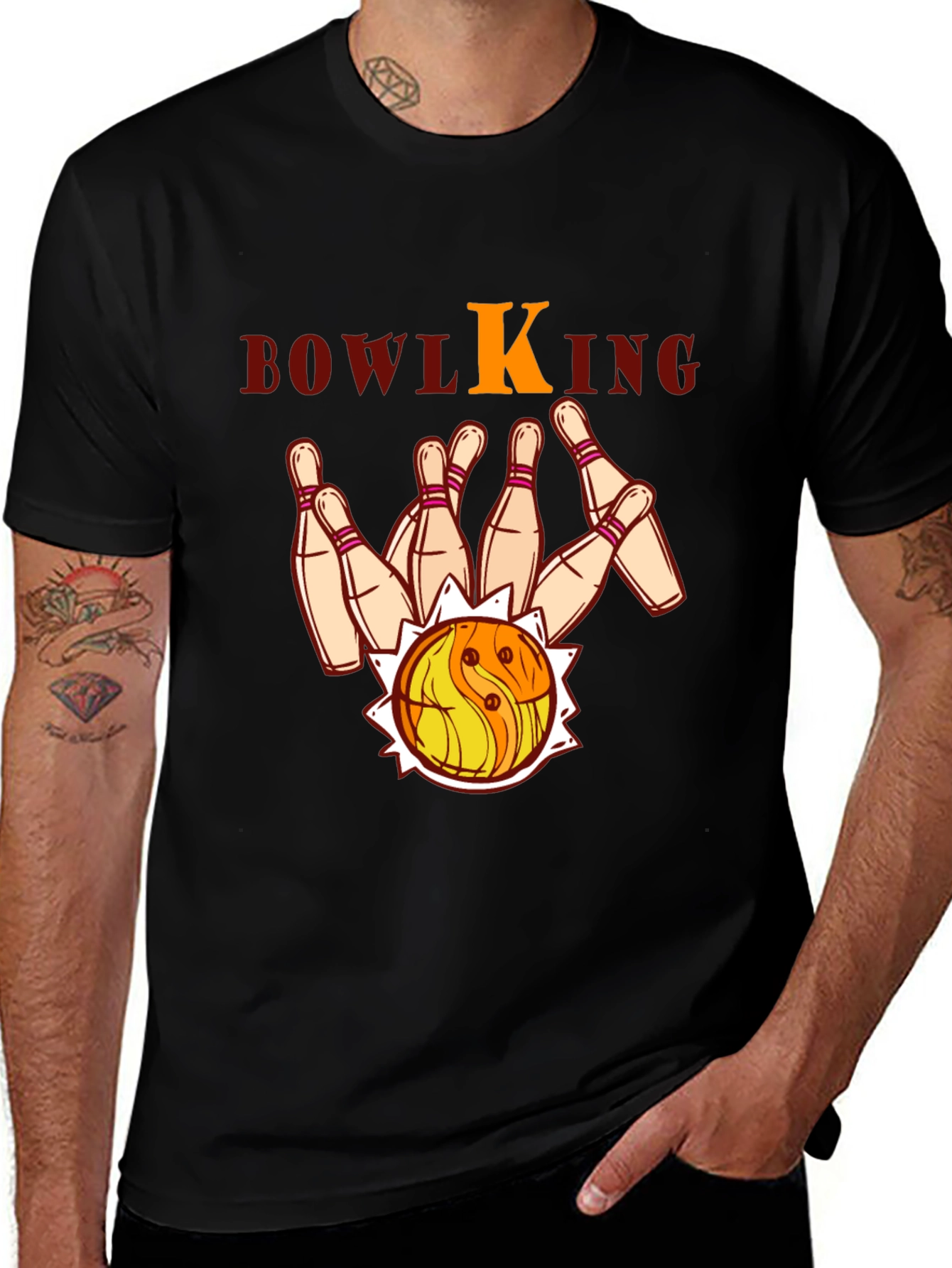 Bowling King Graphic T-Shirt