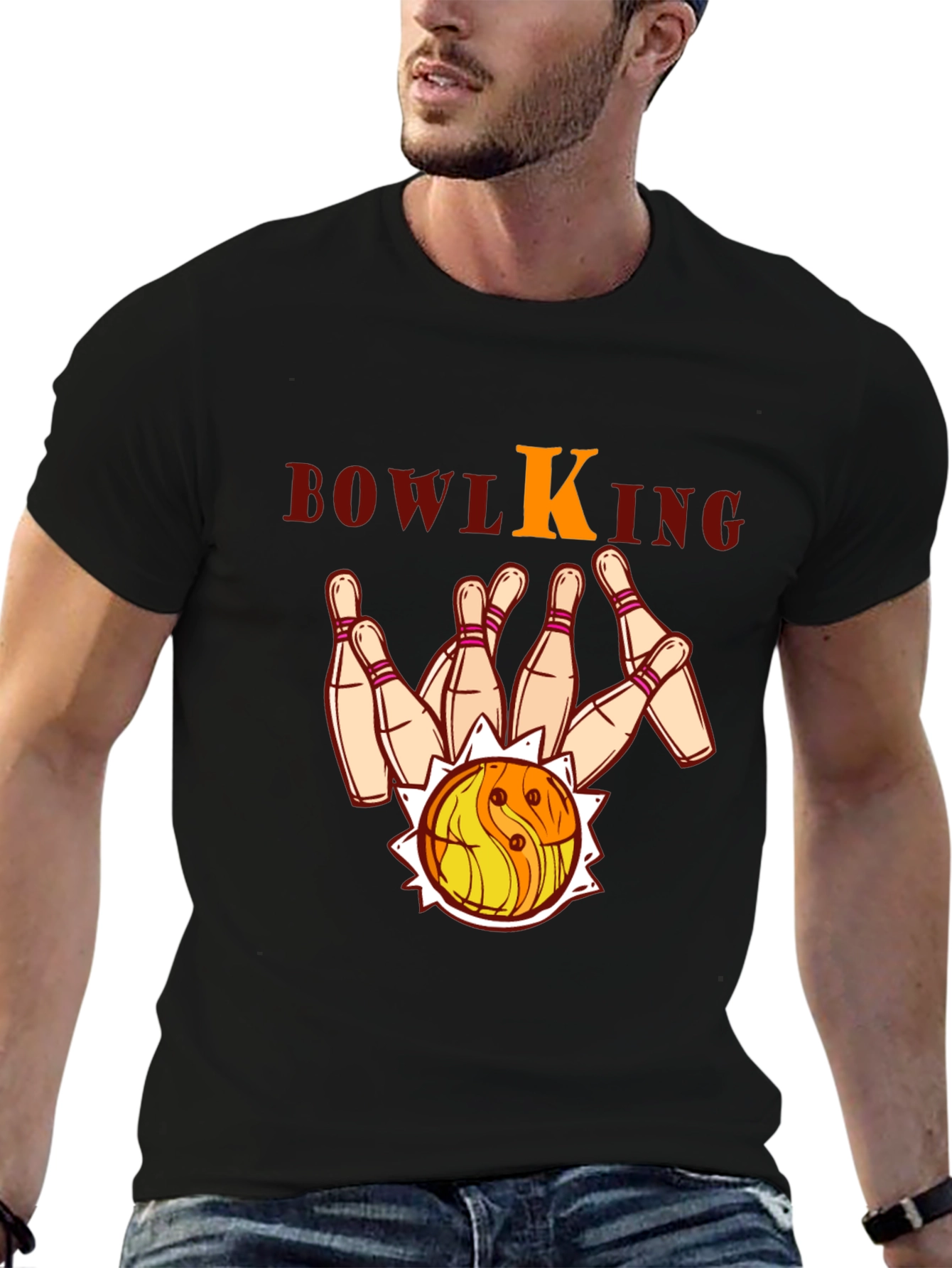 Bowling King Graphic T-Shirt
