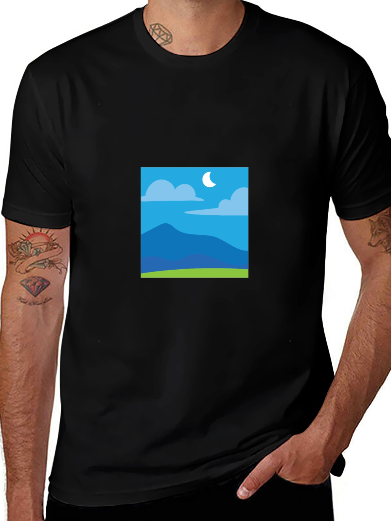 Mountain Moon Black Tee