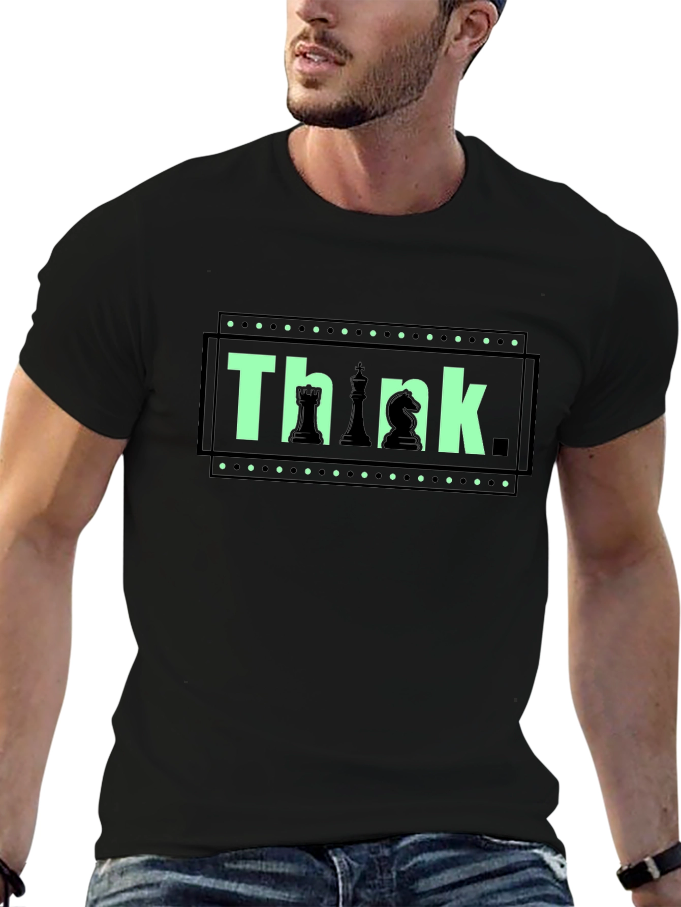 Think Chess Piece T-Shirt - Strategy Tee