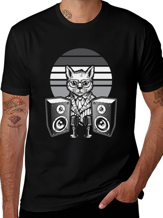 DJ Cat T-Shirt - Cool Music Lover Tee