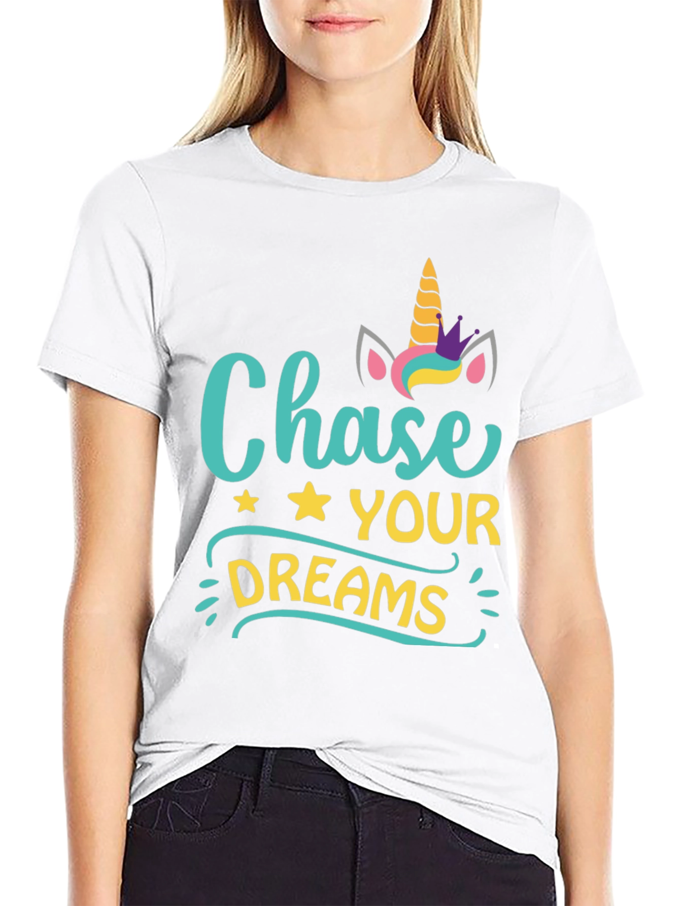 Unicorn Chase Your Dreams Graphic Tee