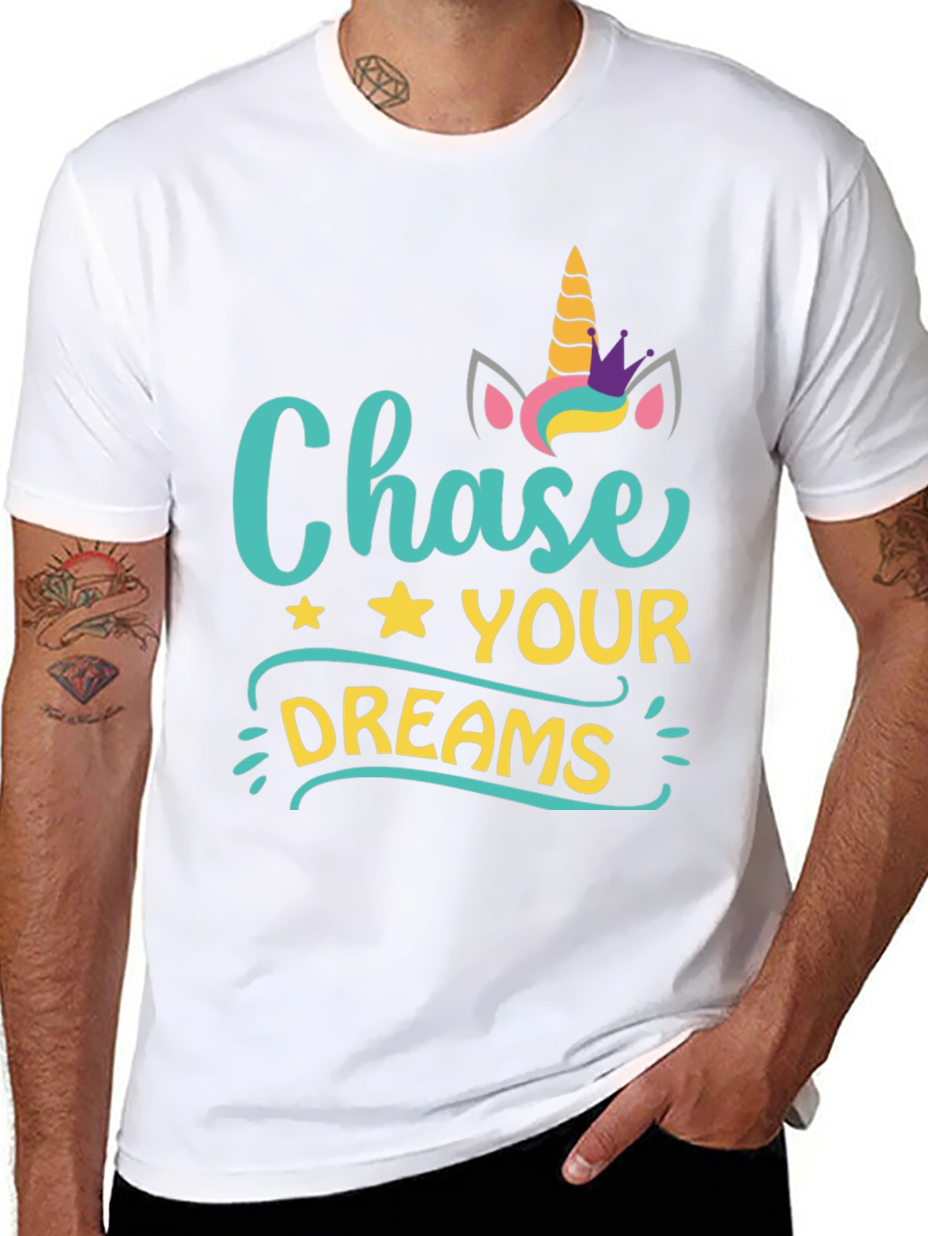 Unicorn Chase Your Dreams Graphic Tee
