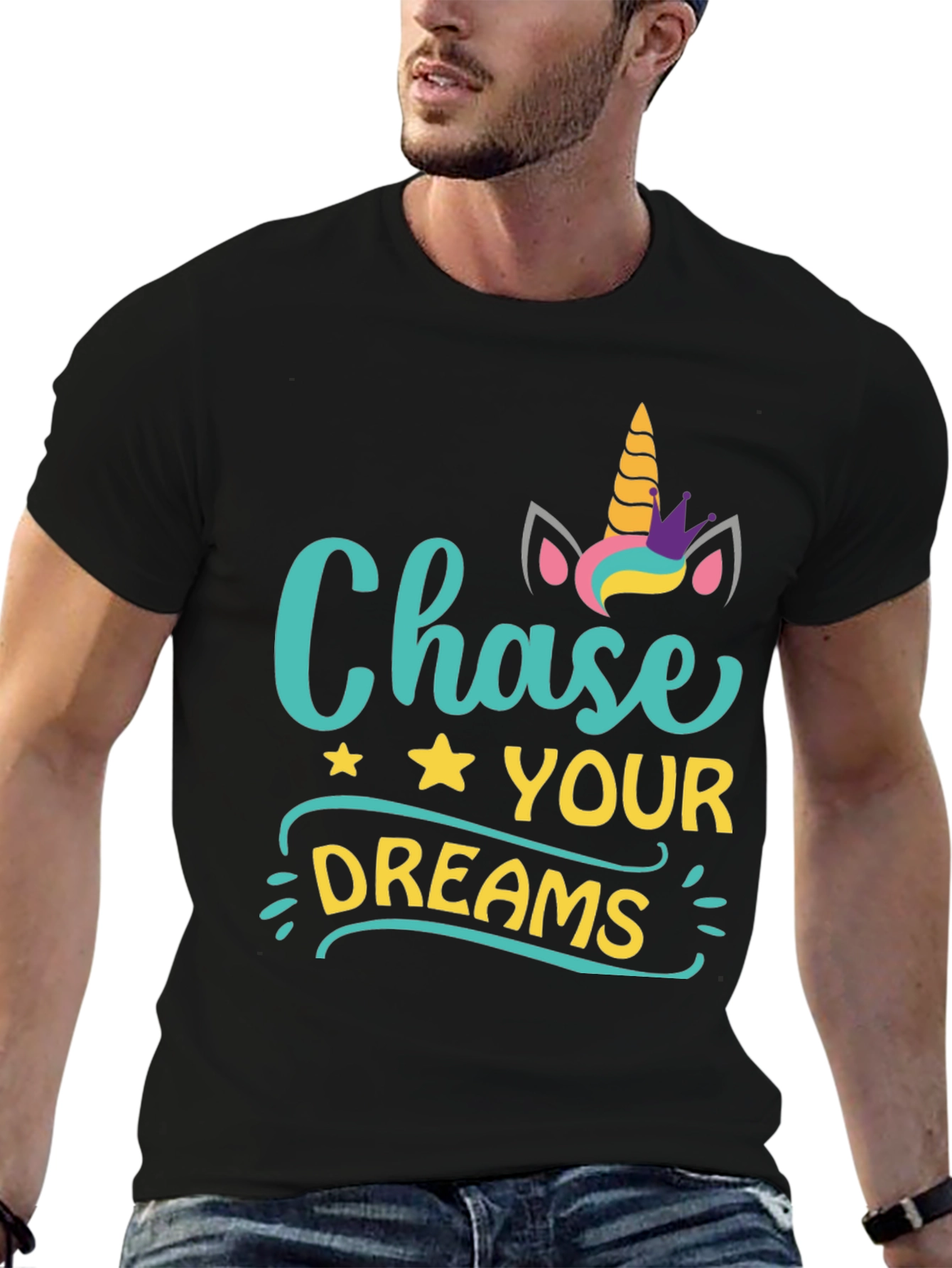 Unicorn Chase Your Dreams Graphic Tee