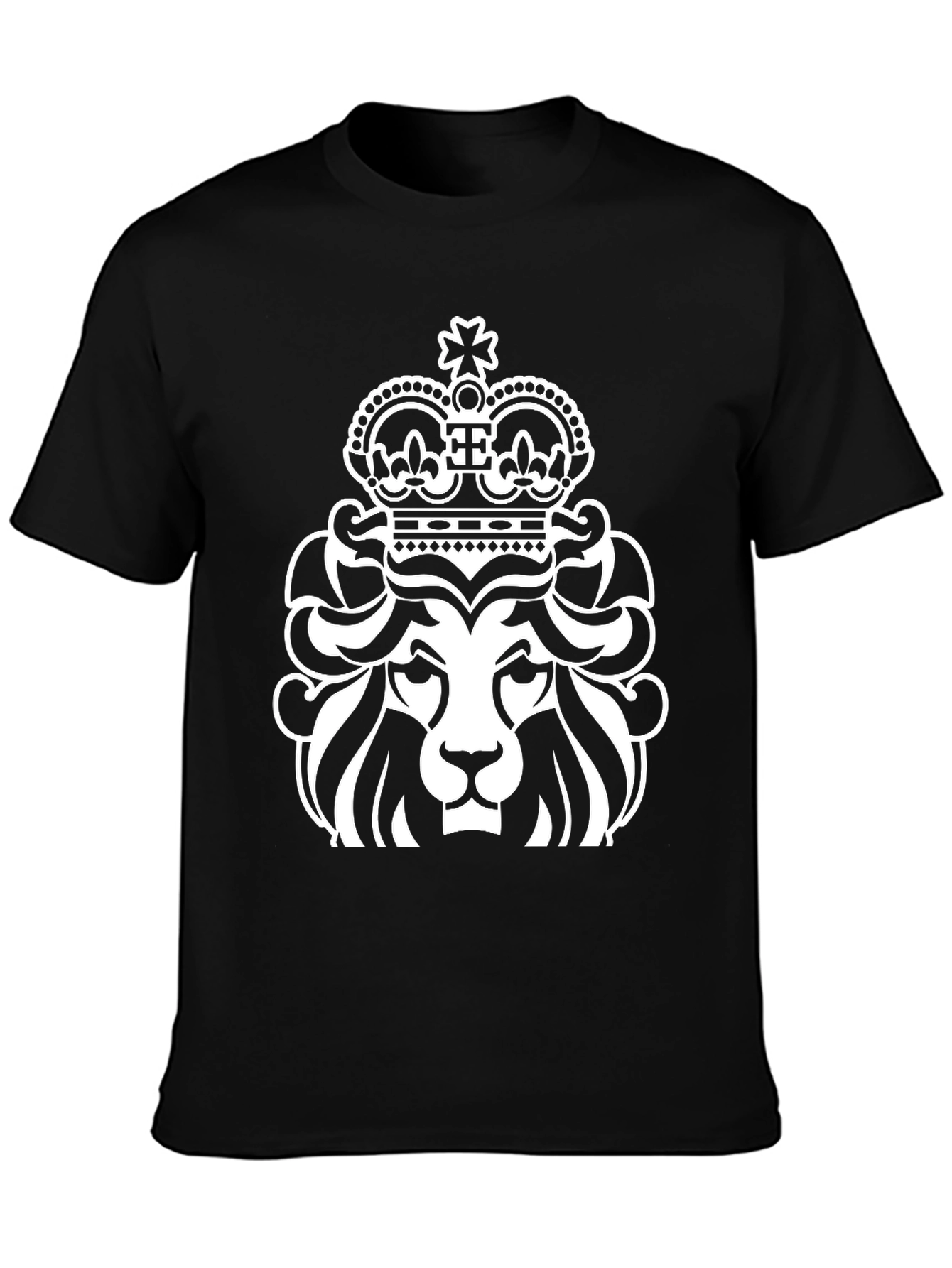 Lion Crown Graphic T-Shirt - Royal Style