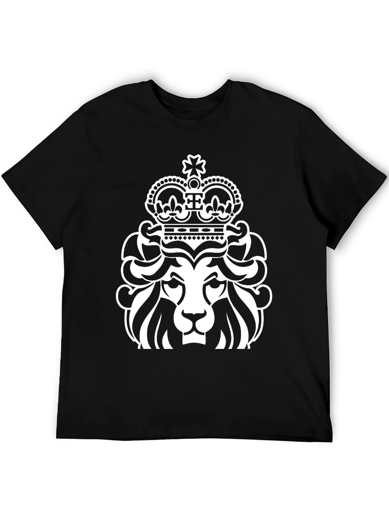Lion Crown Graphic T-Shirt - Royal Style