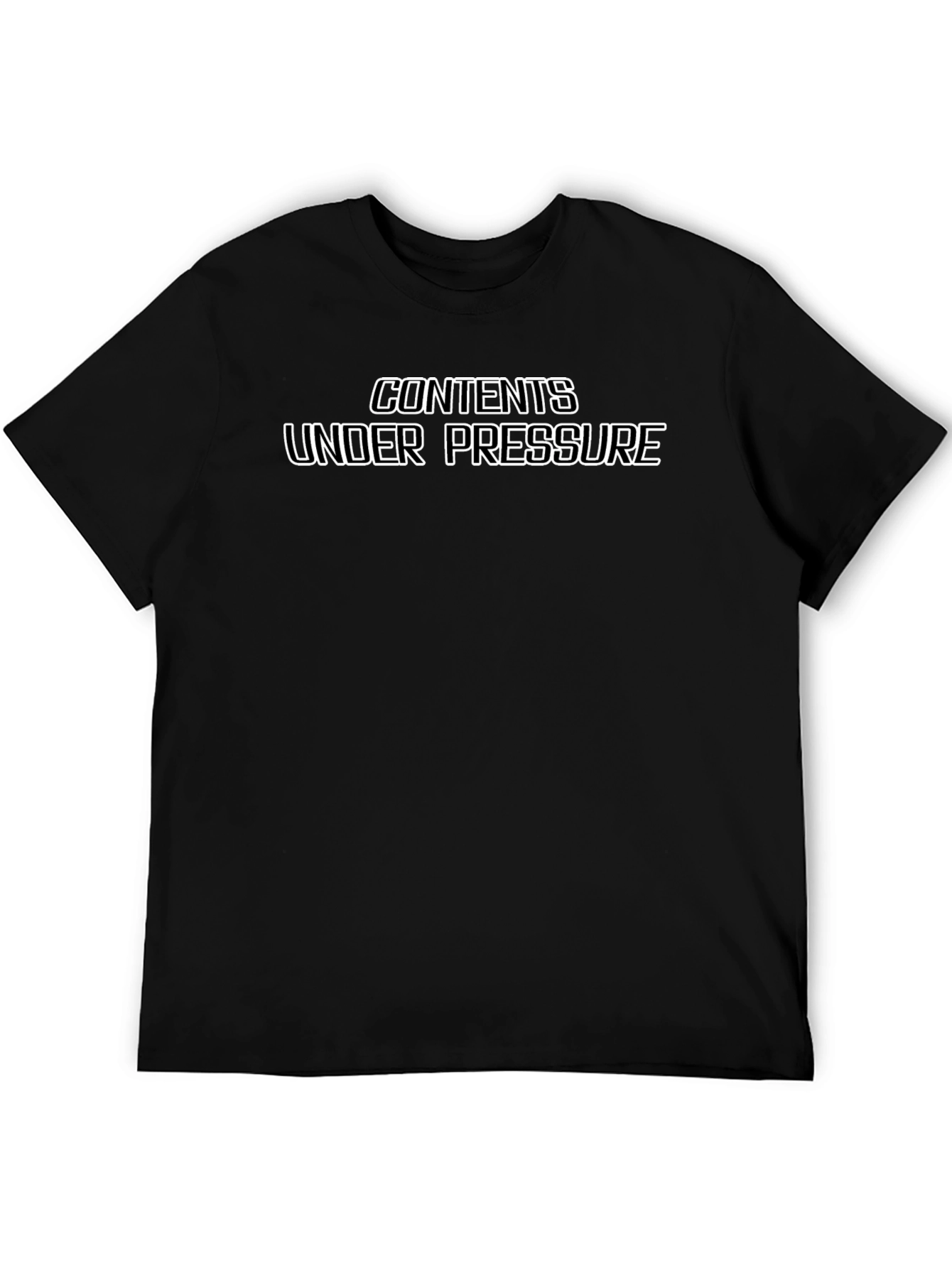 Contents Under Pressure Graphic Tee - Black