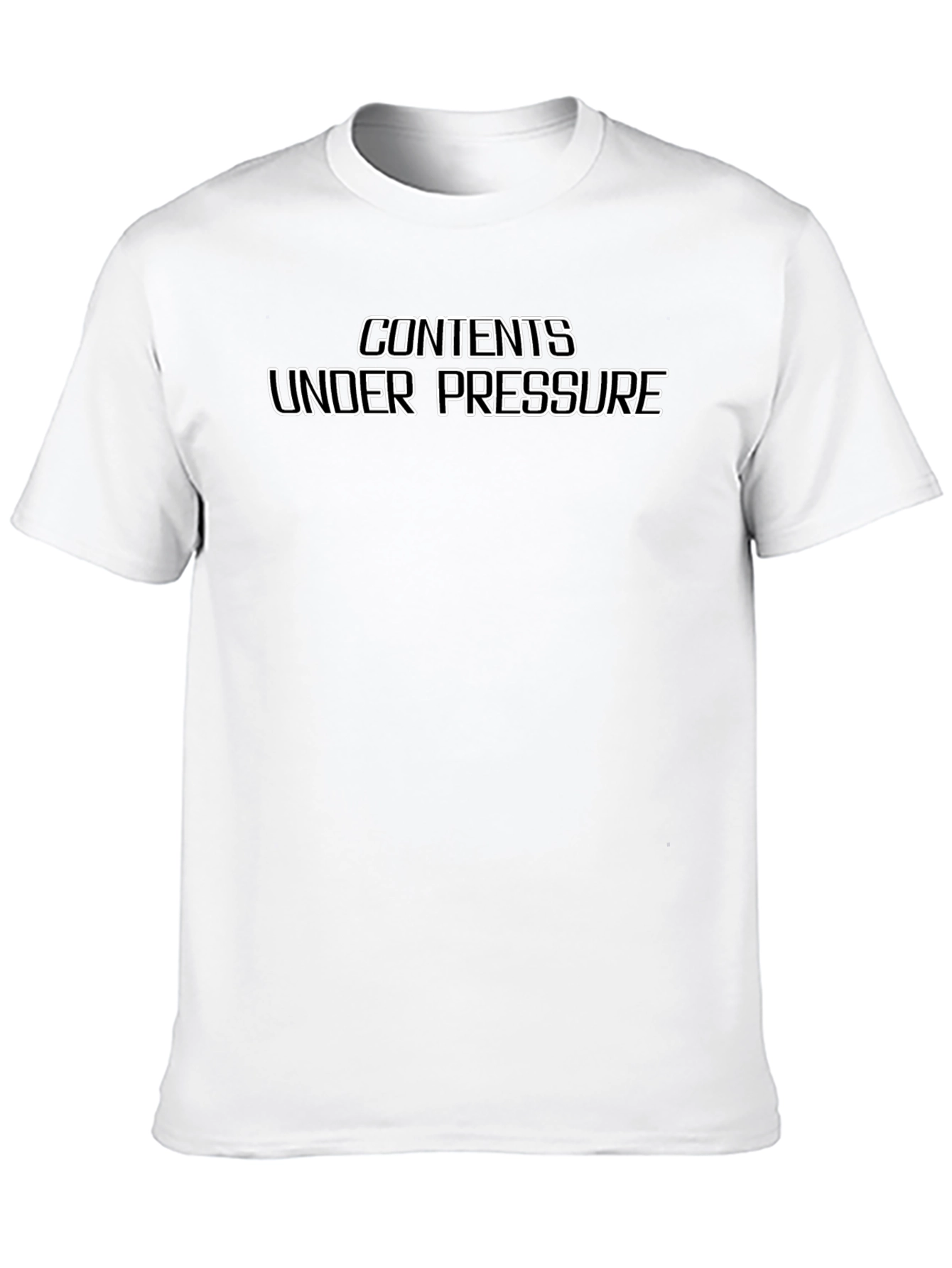 Contents Under Pressure Graphic Tee - Black