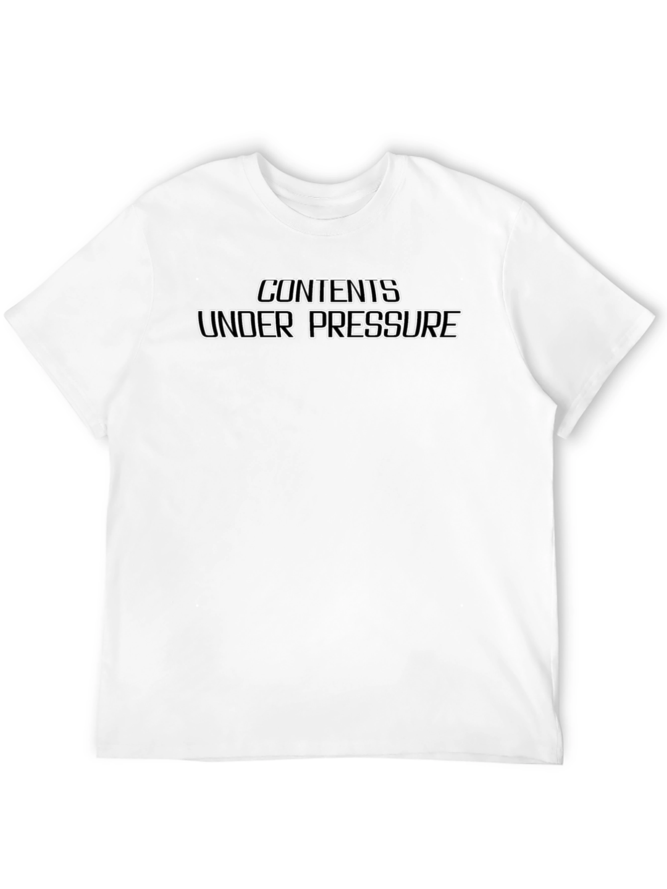 Contents Under Pressure Graphic Tee - Black