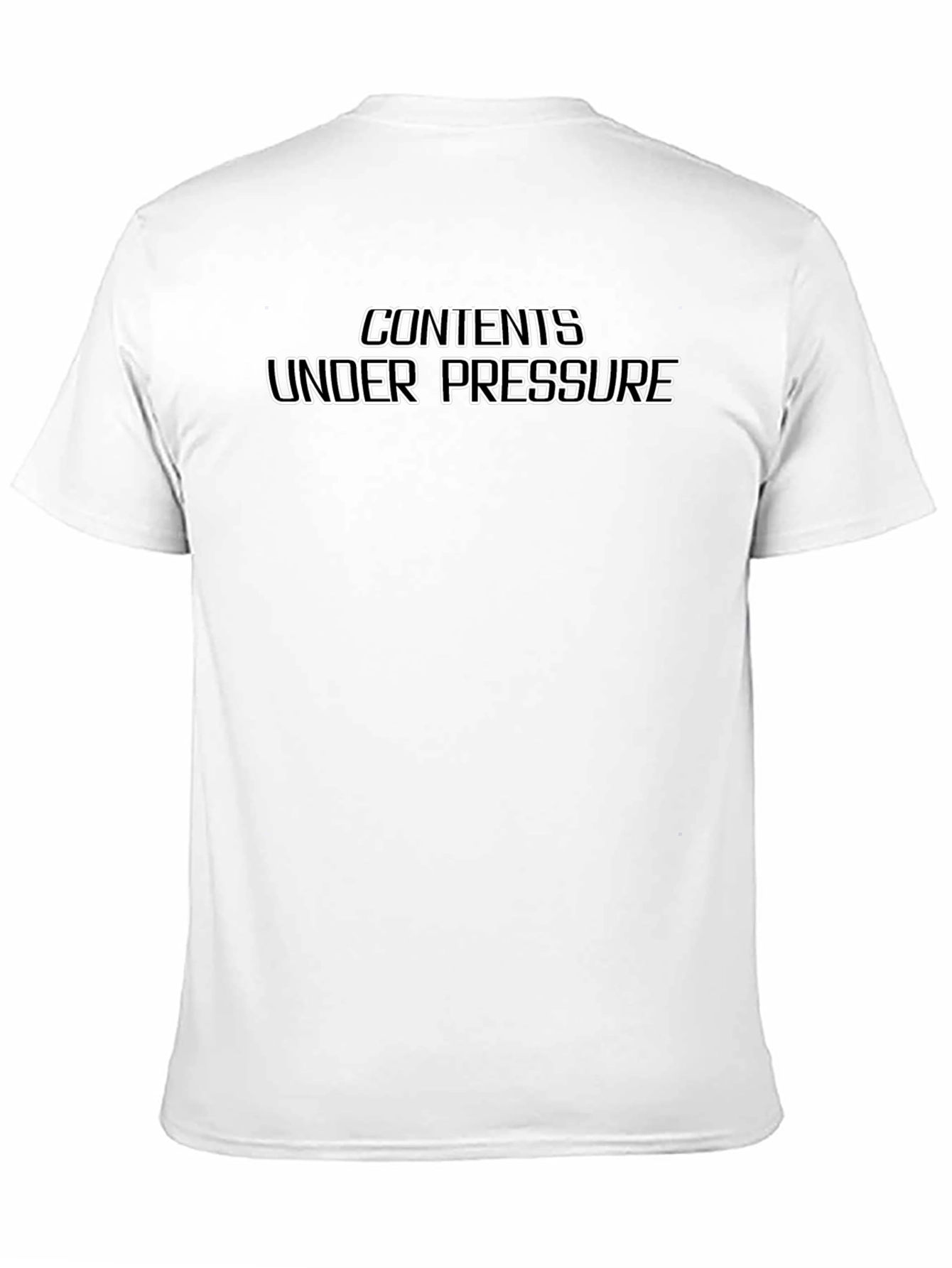Contents Under Pressure Graphic Tee - Black
