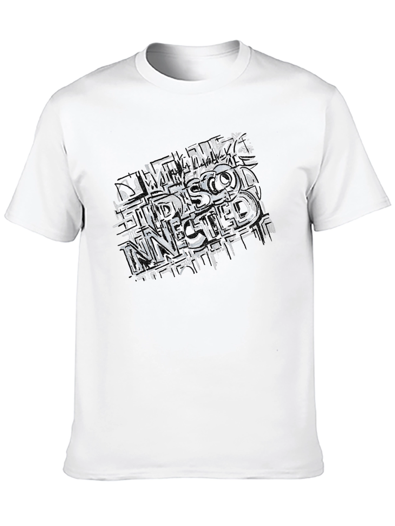 Edgy Graphic Tee - Disconnected Design