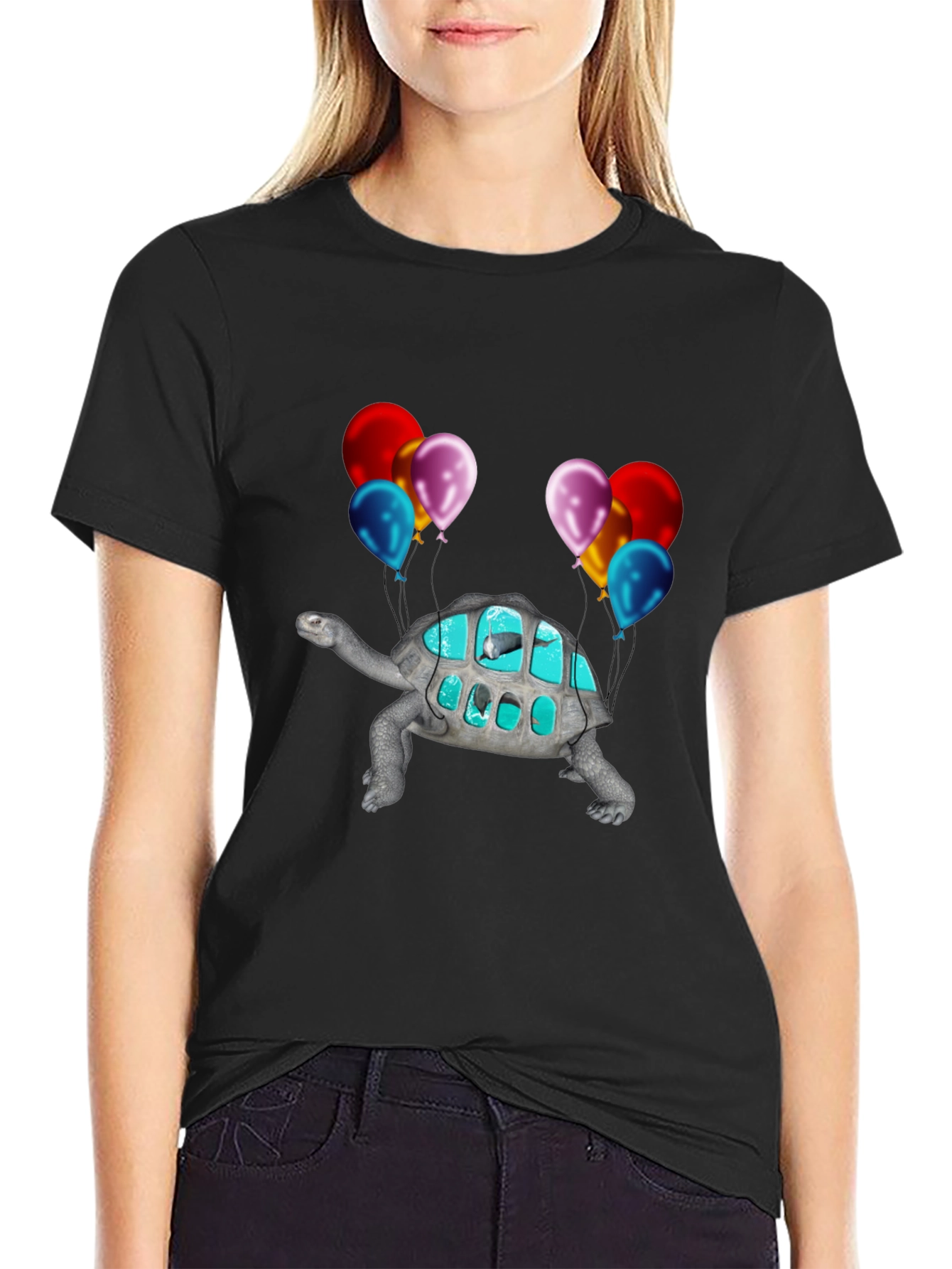 Turtle Aquarium Balloon T-Shirt