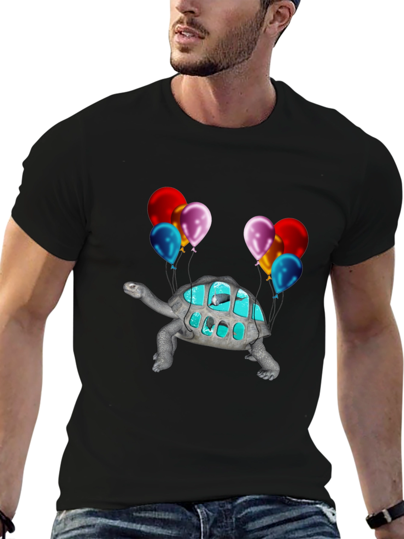 Turtle Aquarium Balloon T-Shirt